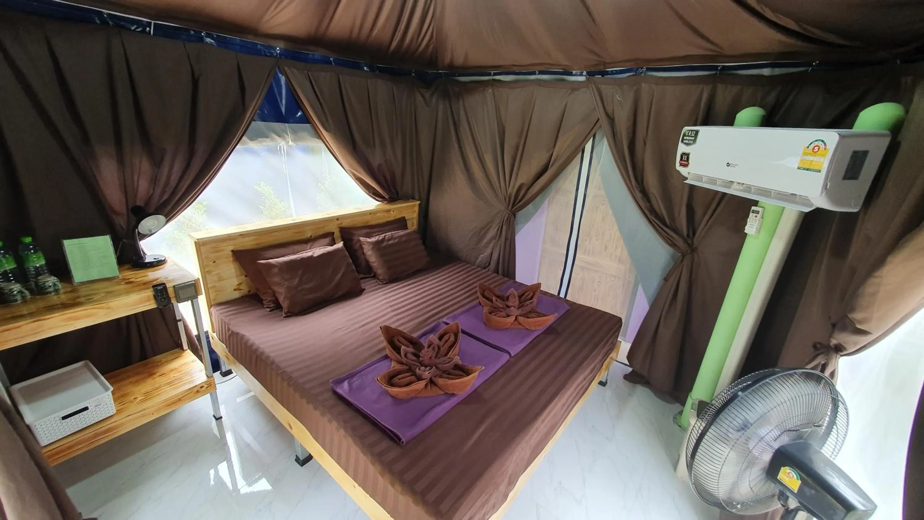 Bed in Moonshine Resort Chumphon