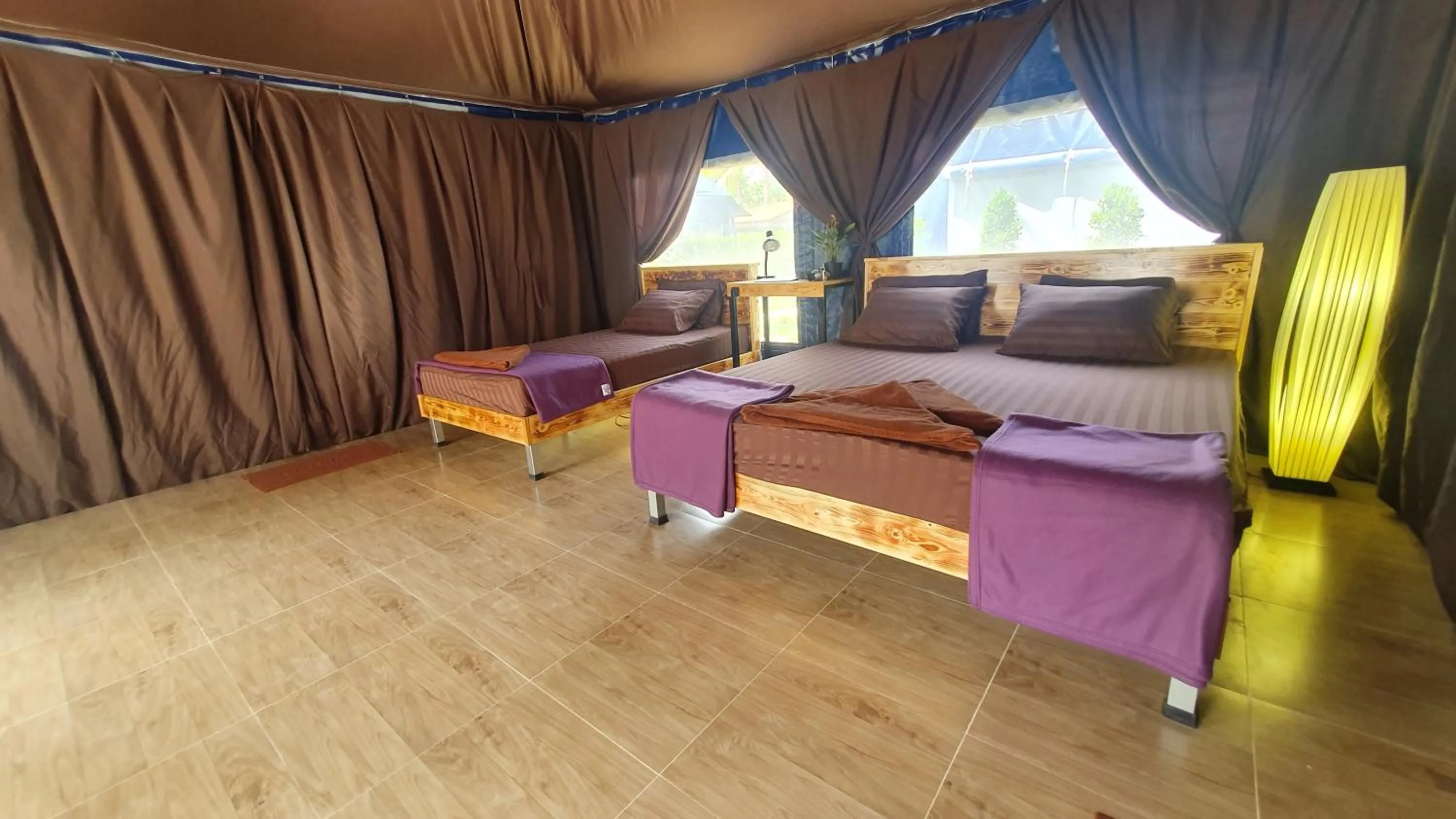 Photo of the whole room, Bed in Moonshine Resort Chumphon