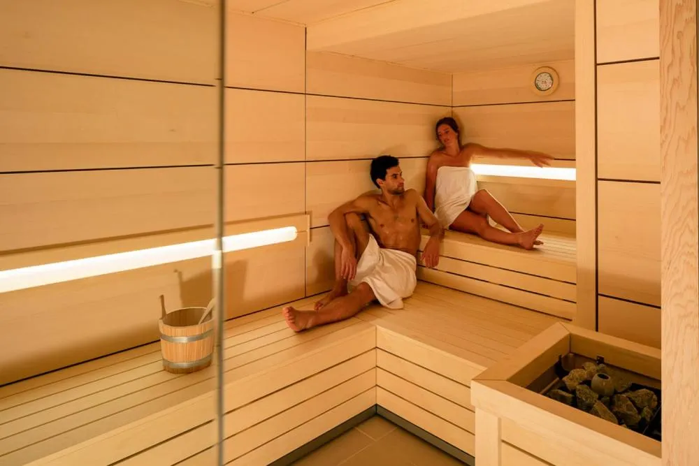 Sauna in Hôtel & Spa Vitalparc, The Originals Collection