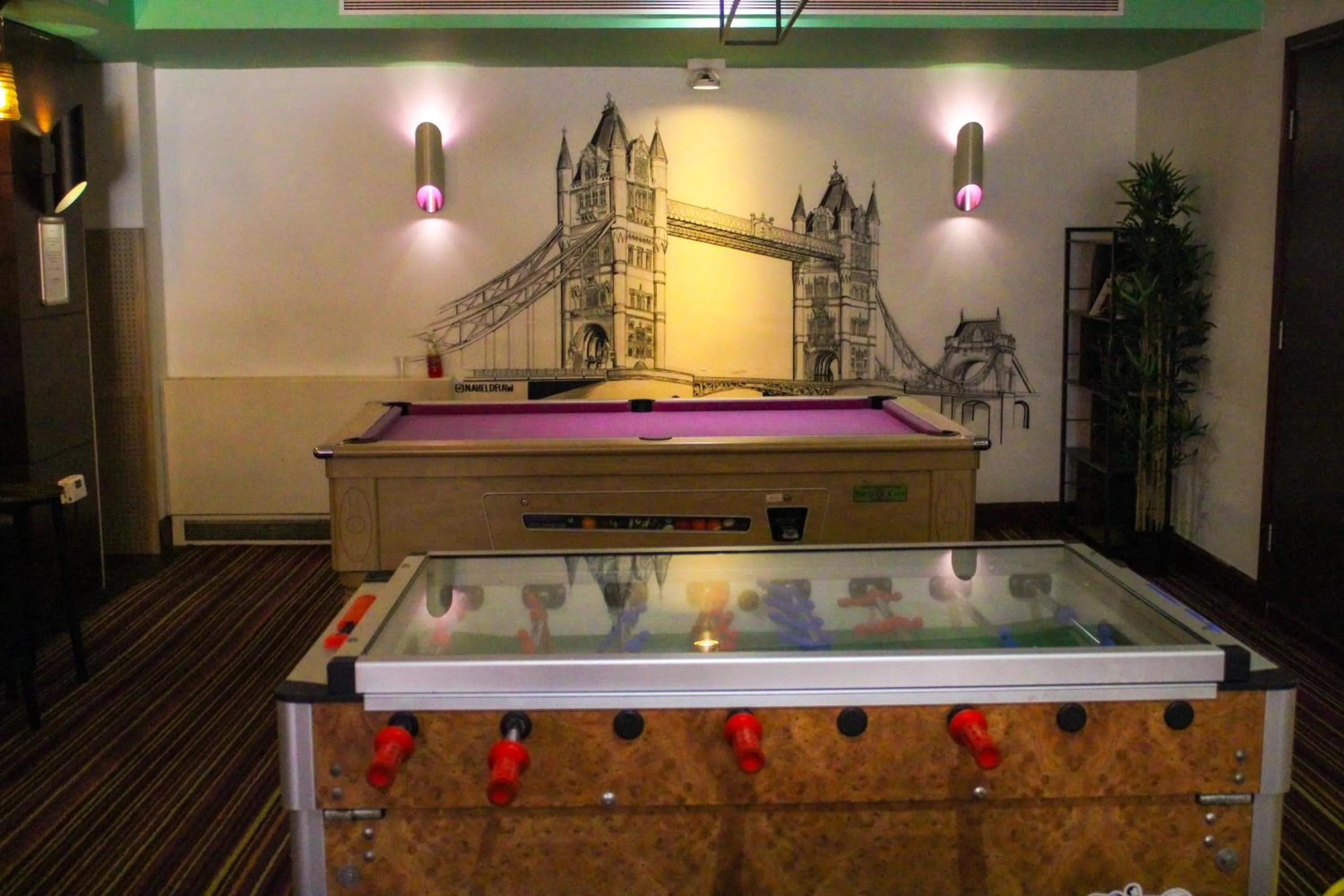 Pool view in Safestay London Elephant & Castle