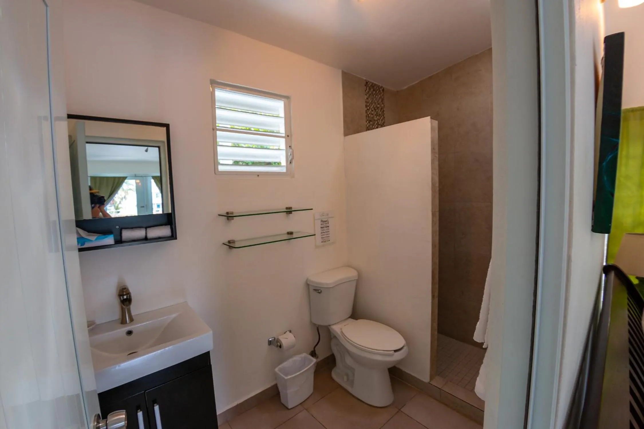 Bathroom in Casa Verde Hotel - Steps to the Beach, Pool, Restaurant & Bar