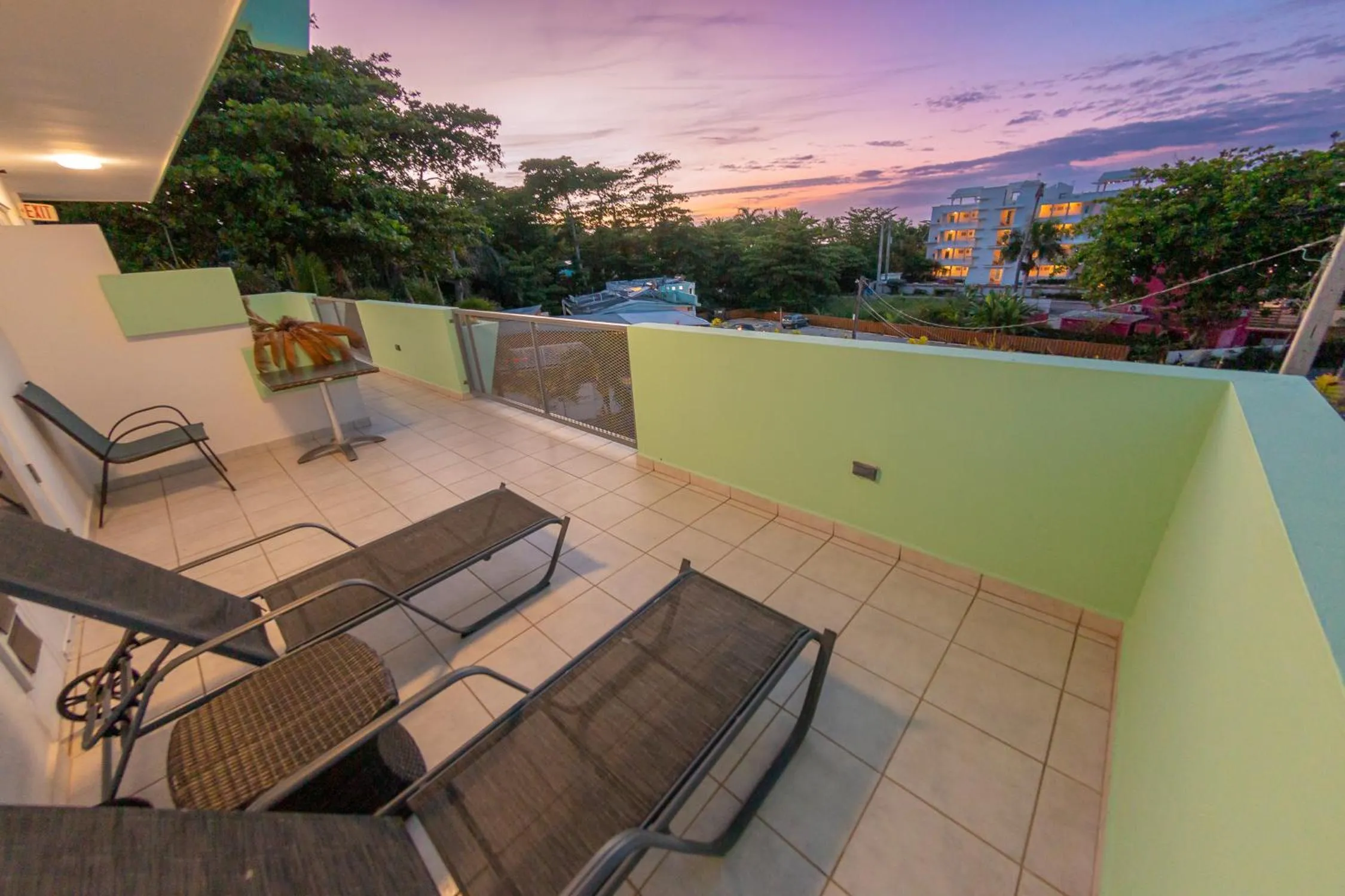 Balcony/Terrace in Casa Verde Hotel - Steps to the Beach, Pool, Restaurant & Bar