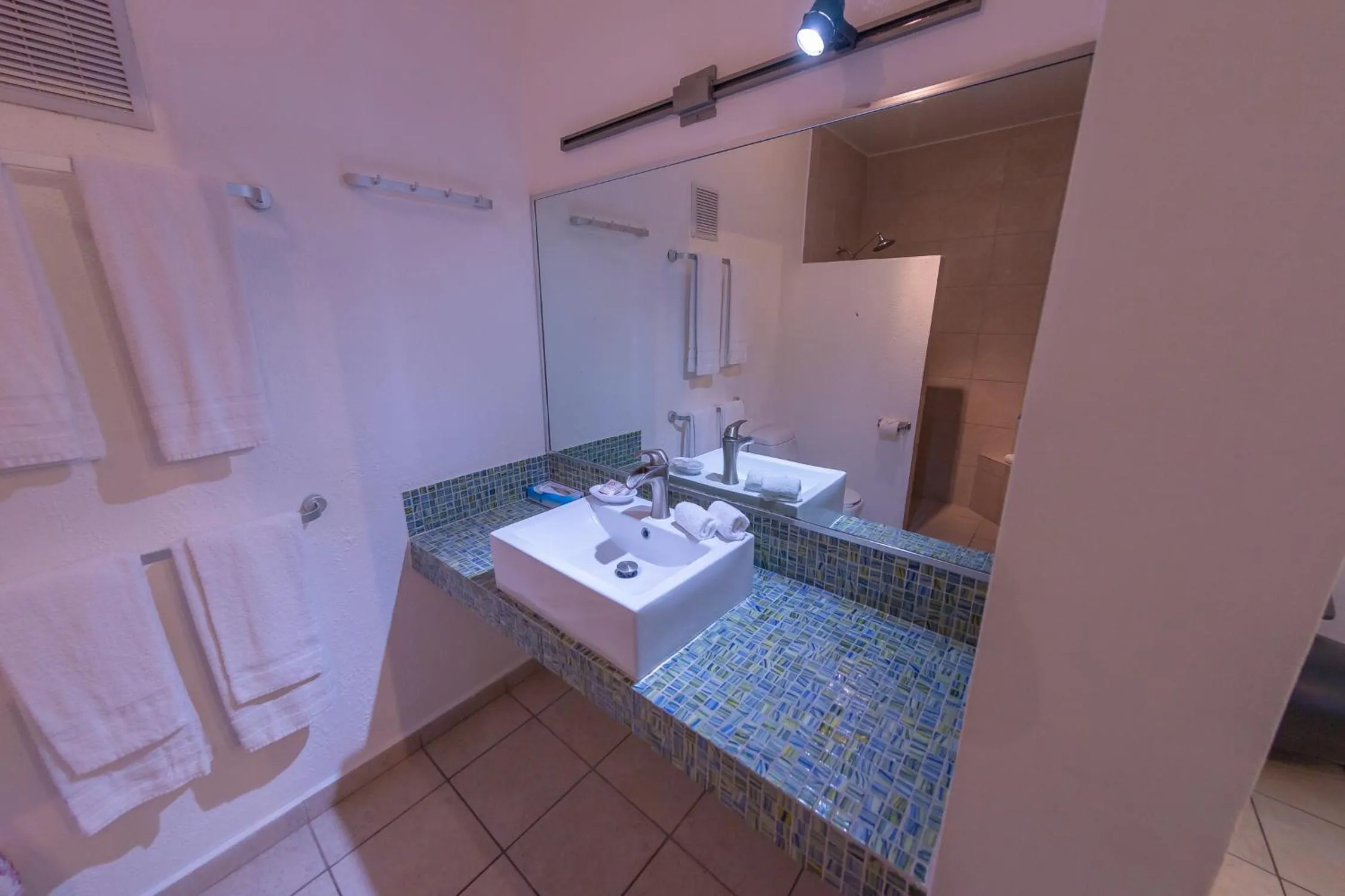 Bathroom in Casa Verde Hotel - Steps to the Beach, Pool, Restaurant & Bar