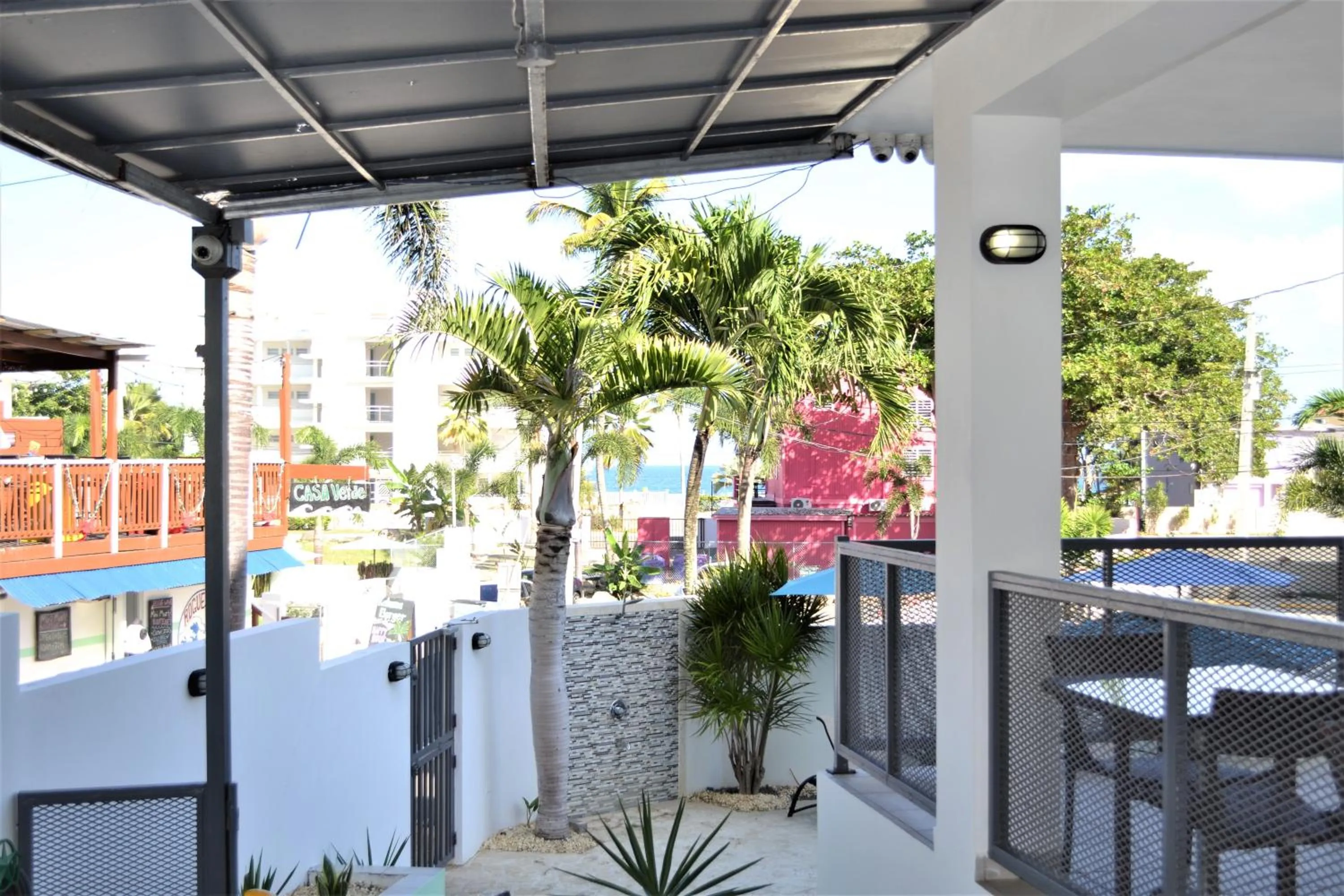Balcony/Terrace in Casa Verde Hotel - Steps to the Beach, Pool, Restaurant & Bar