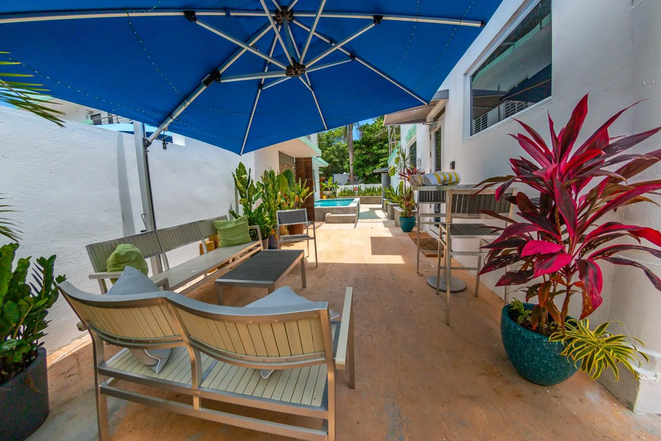 Balcony/Terrace in Casa Verde Hotel - Steps to the Beach, Pool, Restaurant & Bar