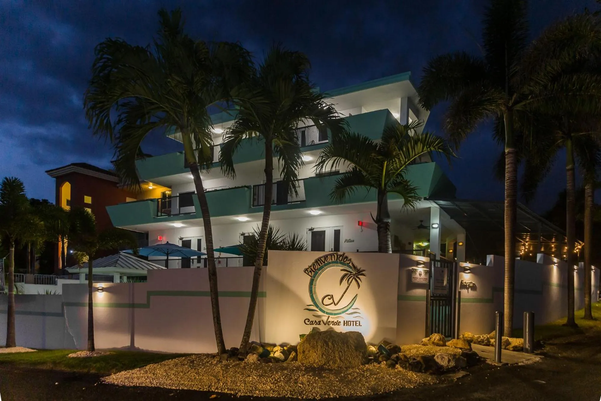 Patio in Casa Verde Hotel - Steps to the Beach, Pool, Restaurant & Bar