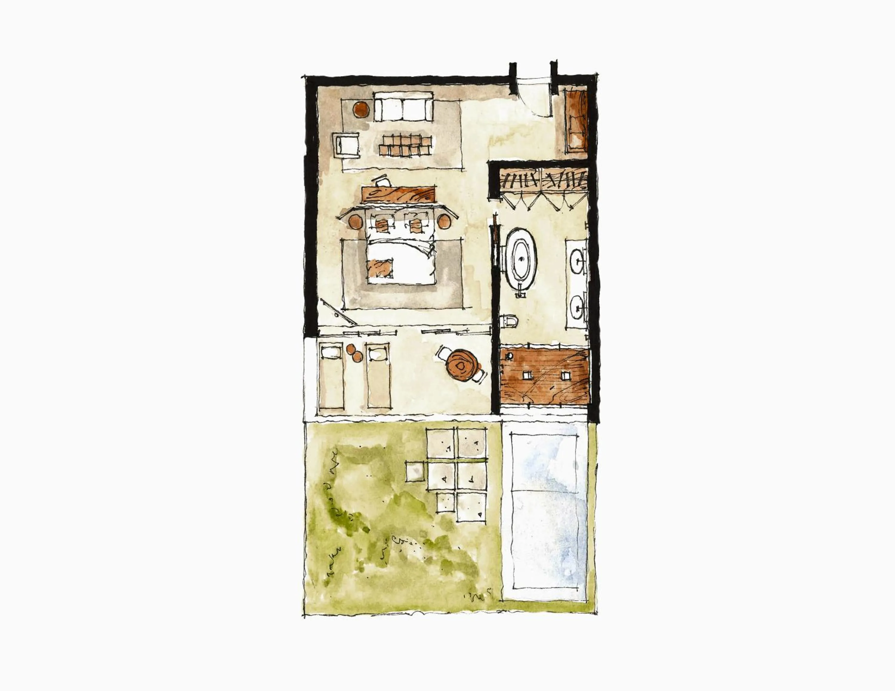 Floor plan in Carmel Taíba Exclusive Resort