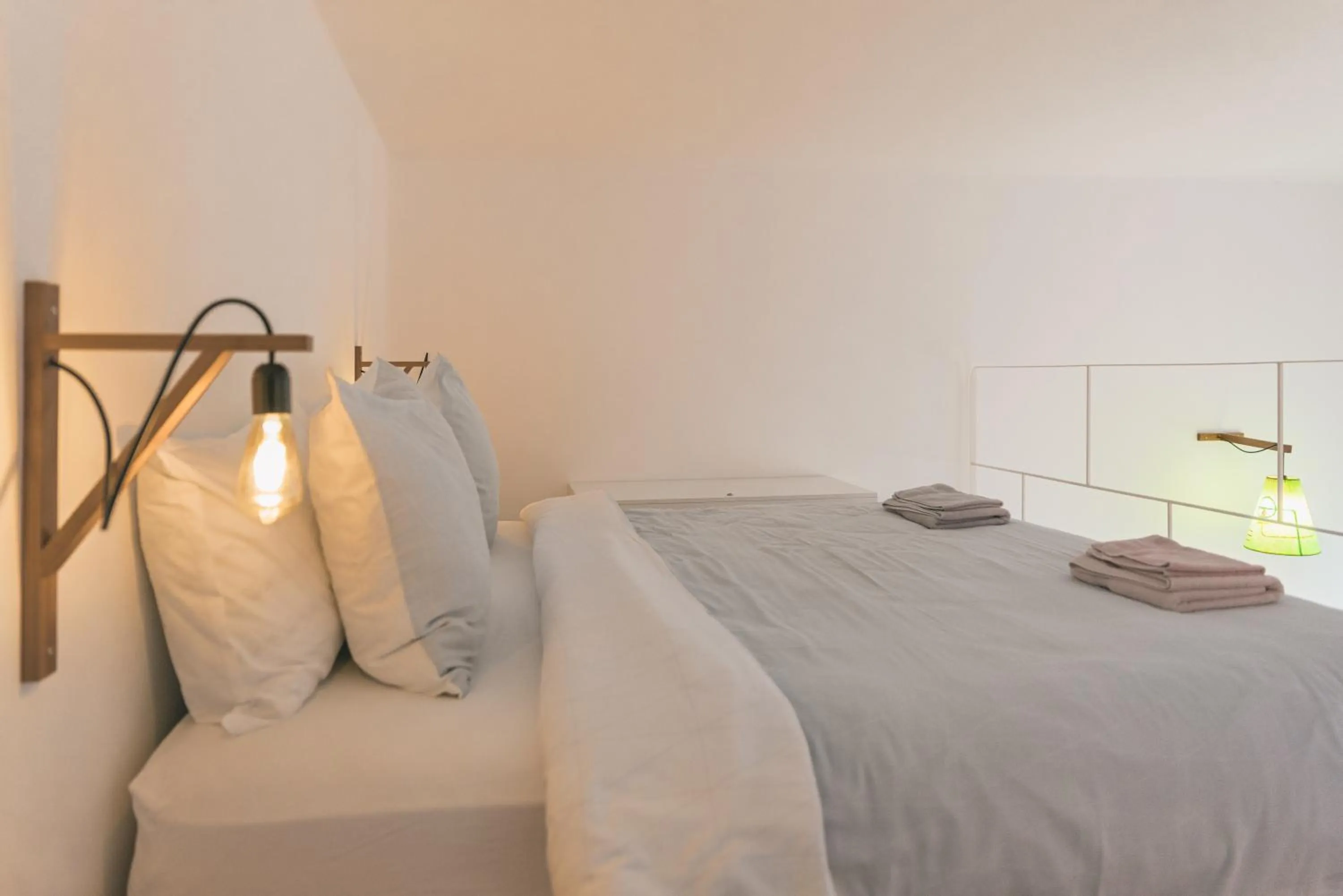 Bed in Sun&Moon Ohridlake Apartments