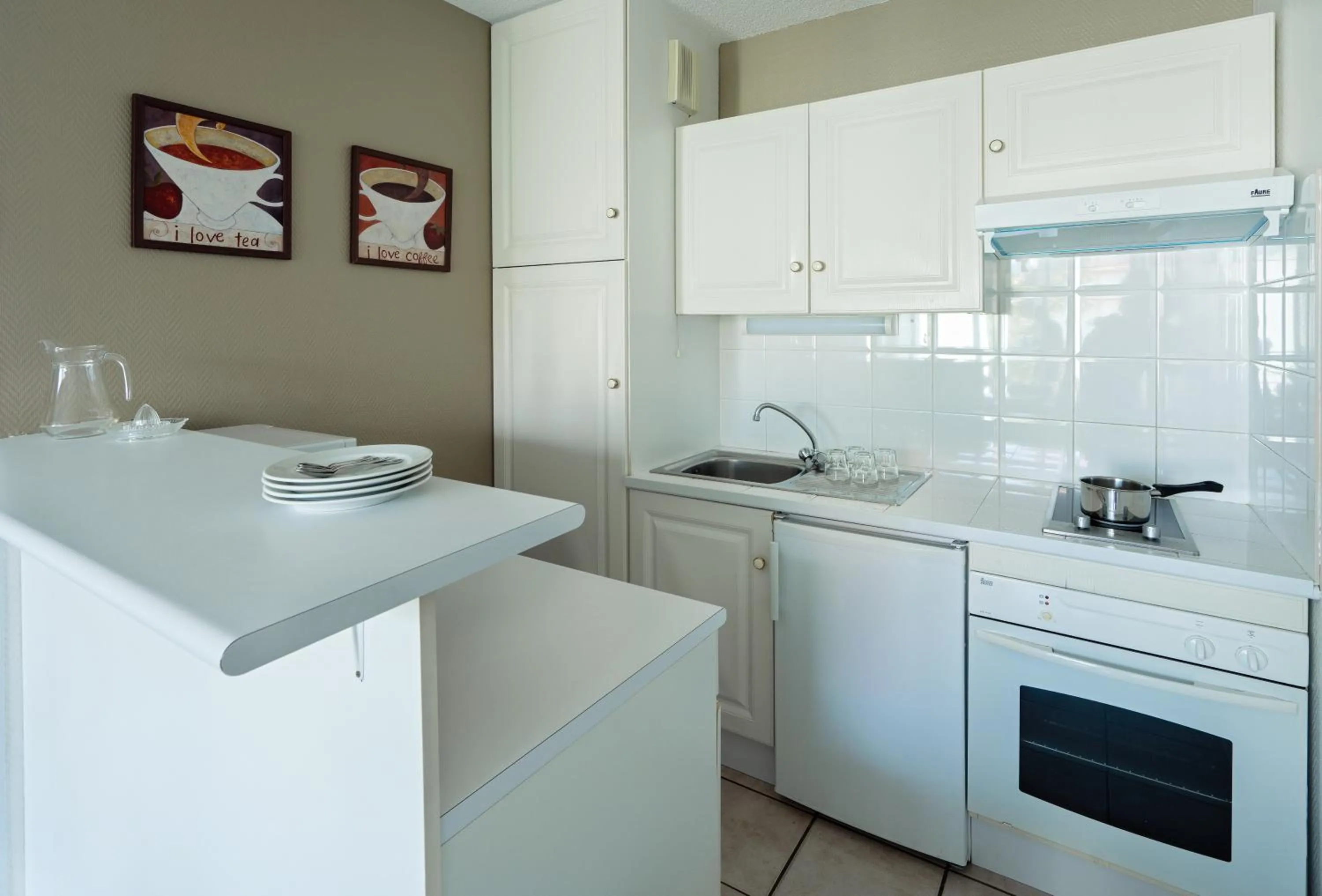 Kitchen or kitchenette in Résidence Biarritz Ocean
