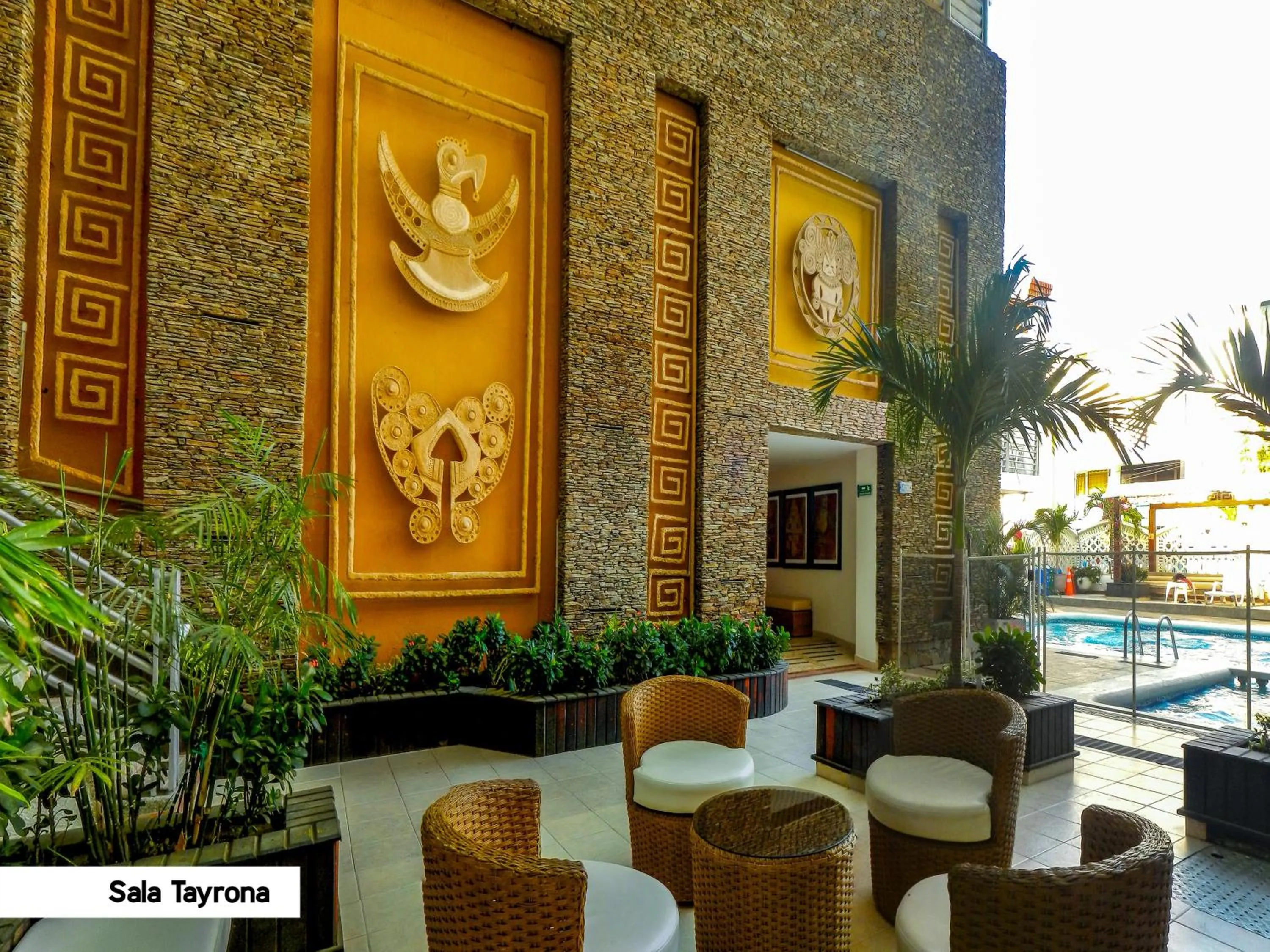 Patio in Hotel Tayrona Rodadero