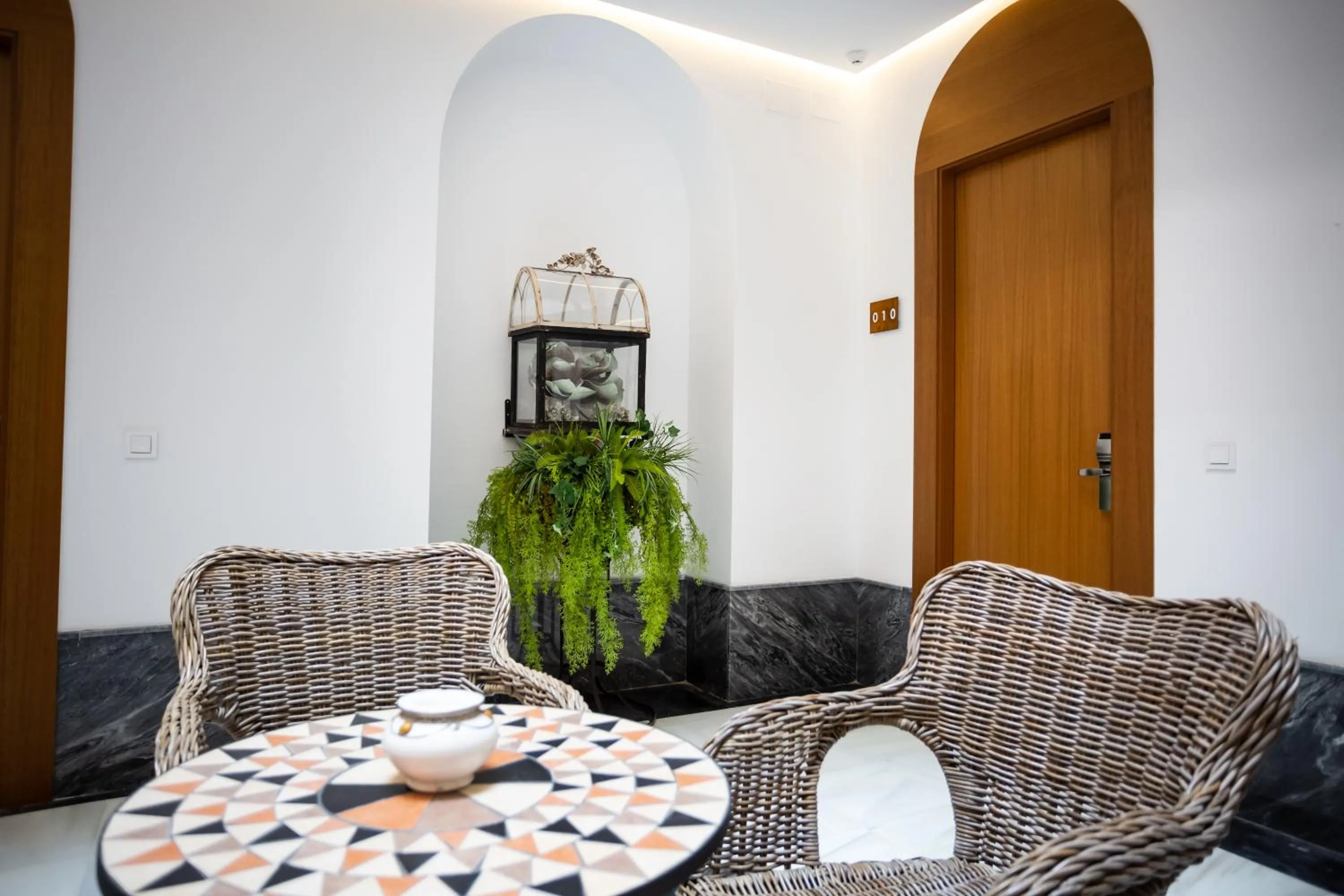 Patio in Plazuela del Carbón Suites