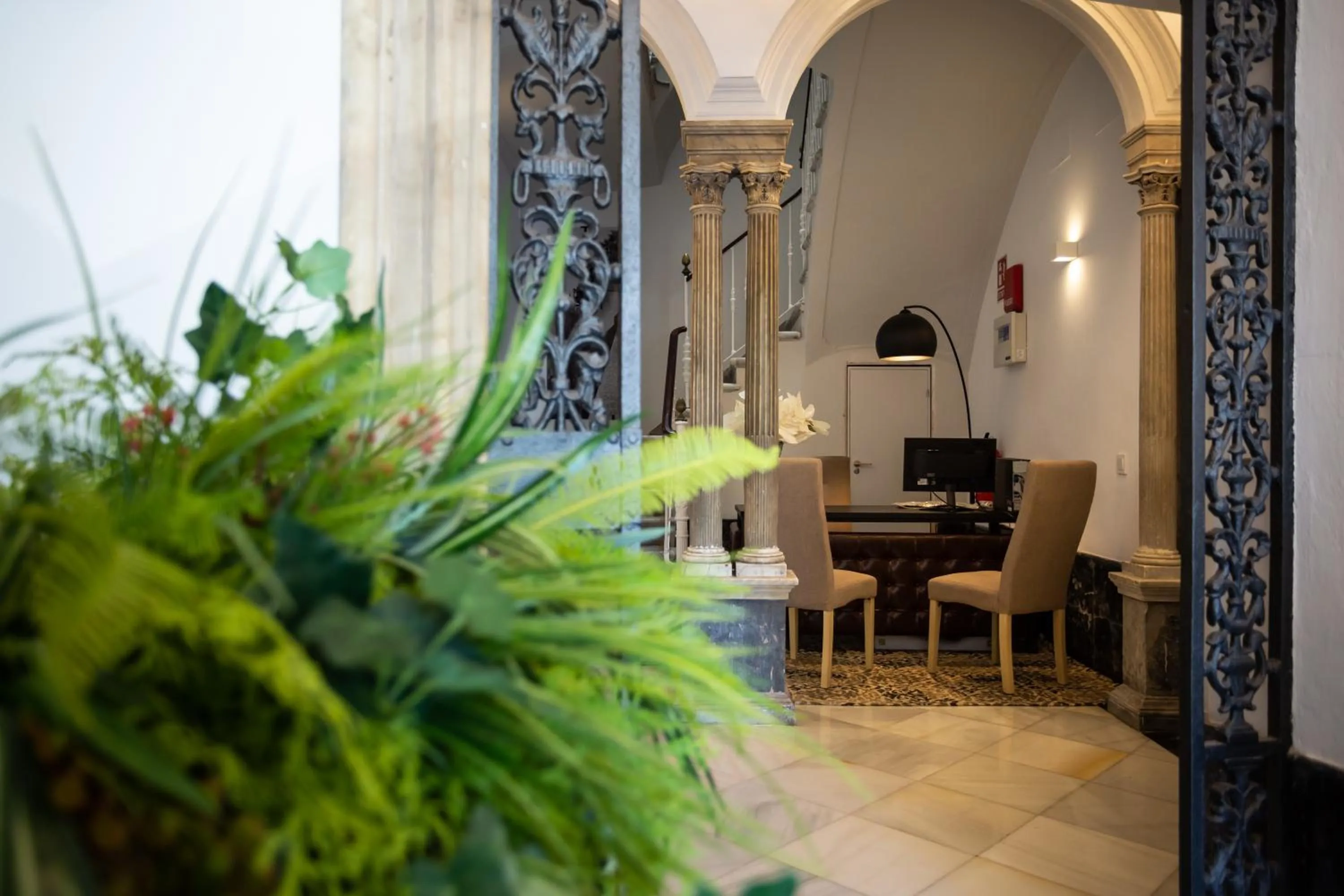 Lobby or reception in Plazuela del Carbón Suites