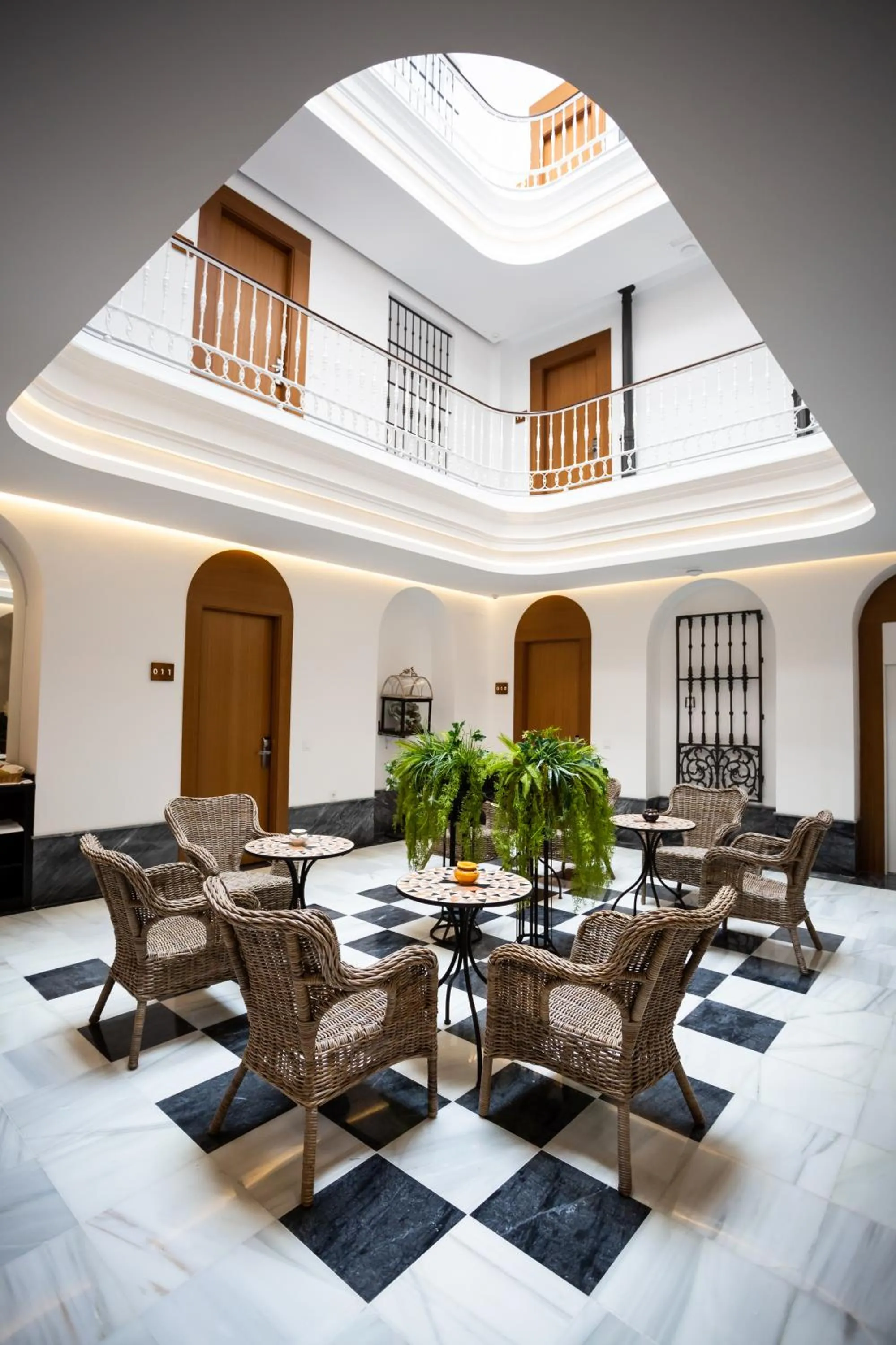 Patio in Plazuela del Carbón Suites