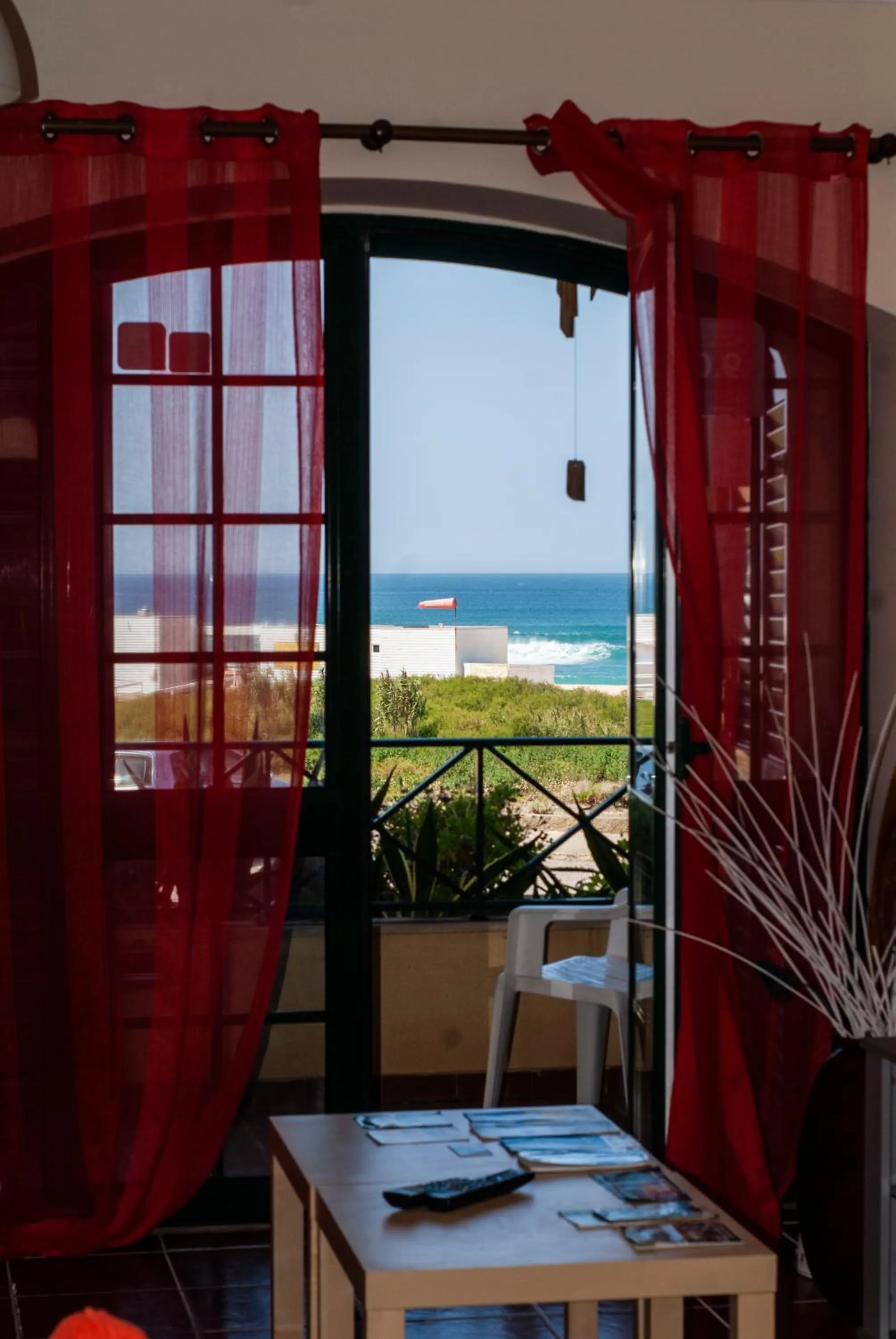 Sea view in Supertubos Beach Hostel