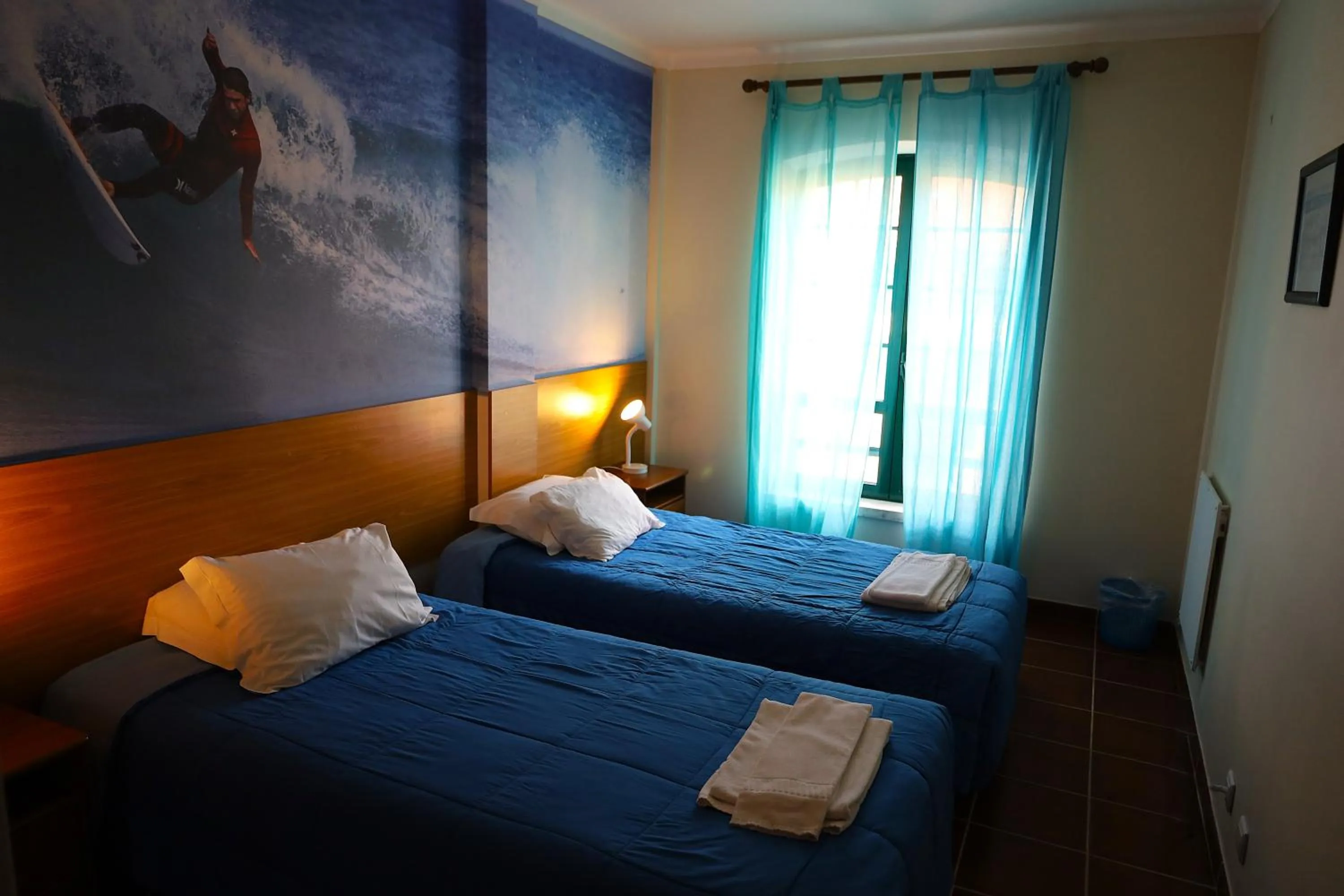 Bedroom, Bed in Supertubos Beach Hostel