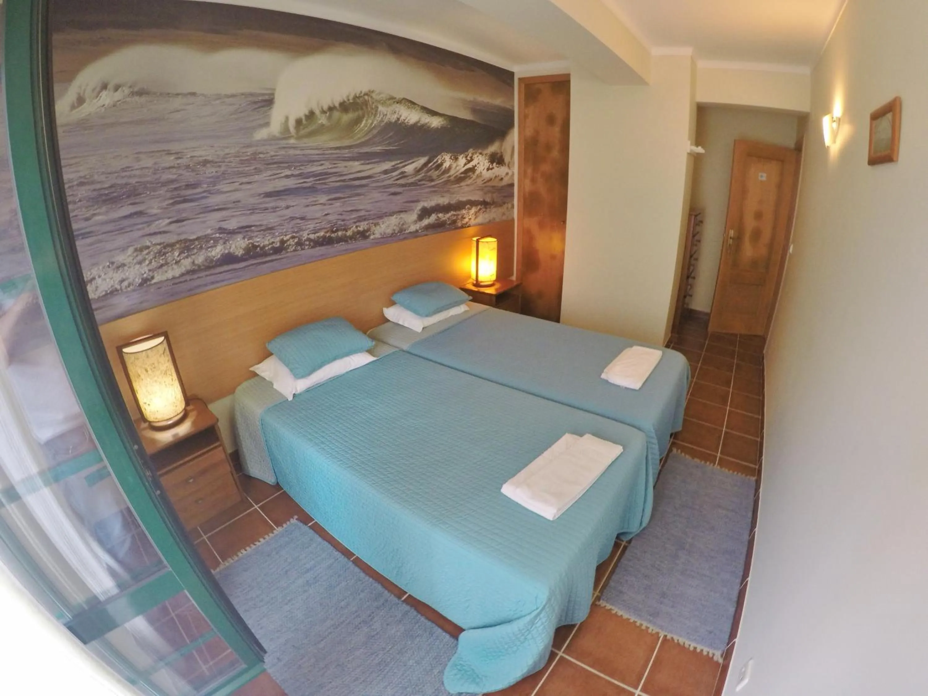 Bedroom, Bed in Supertubos Beach Hostel