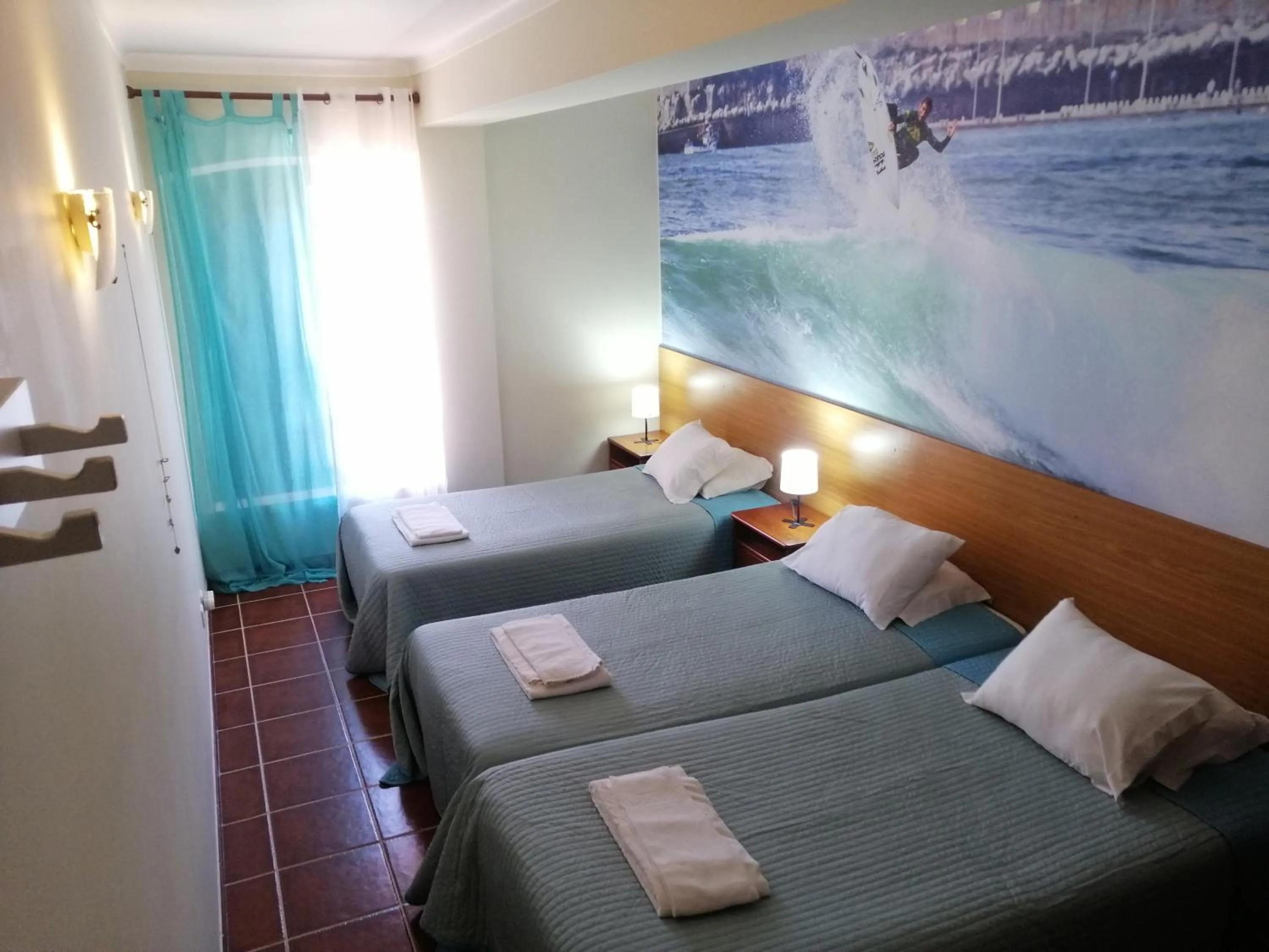 Bedroom, Bed in Supertubos Beach Hostel