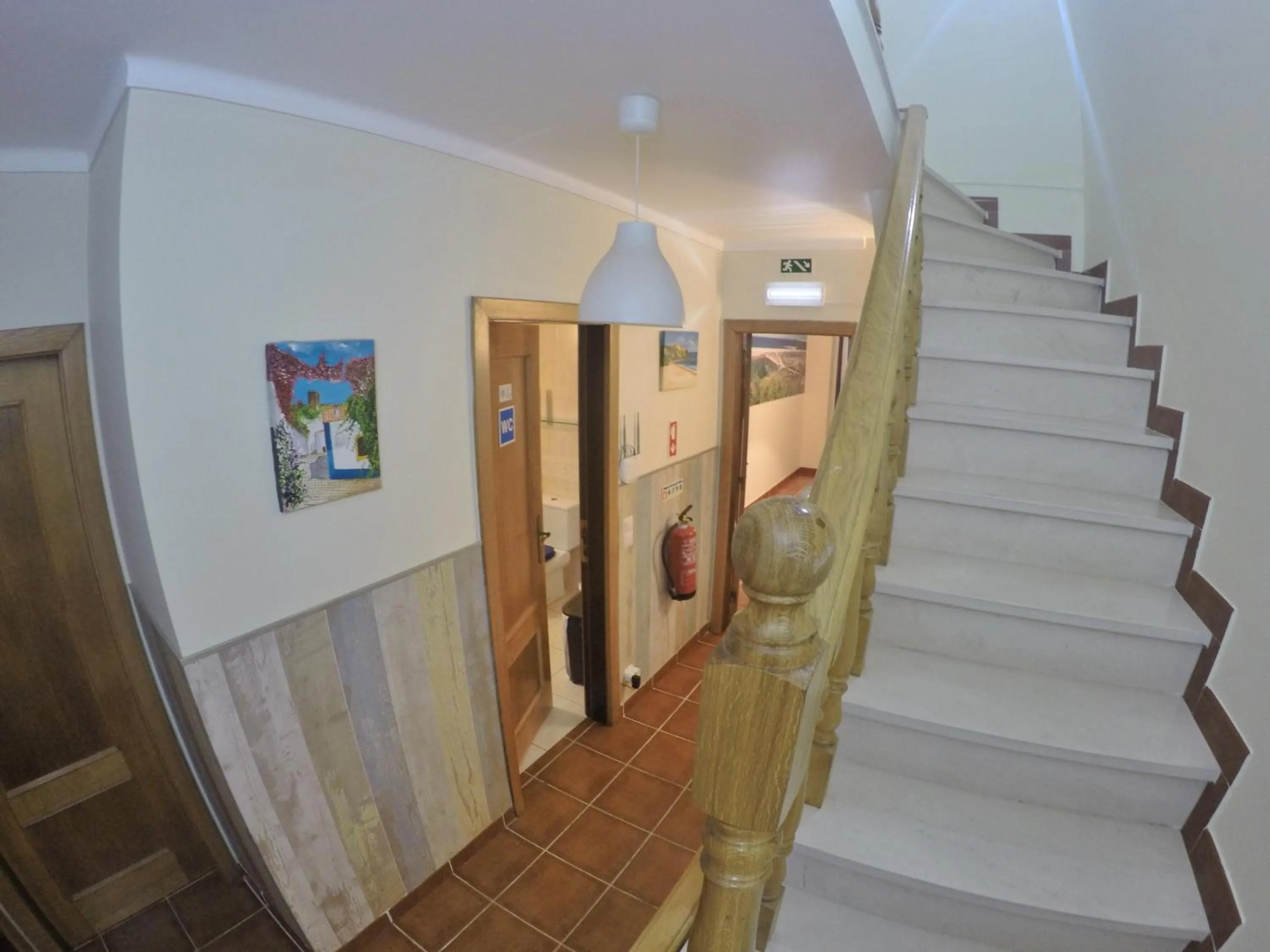 Toilet in Supertubos Beach Hostel