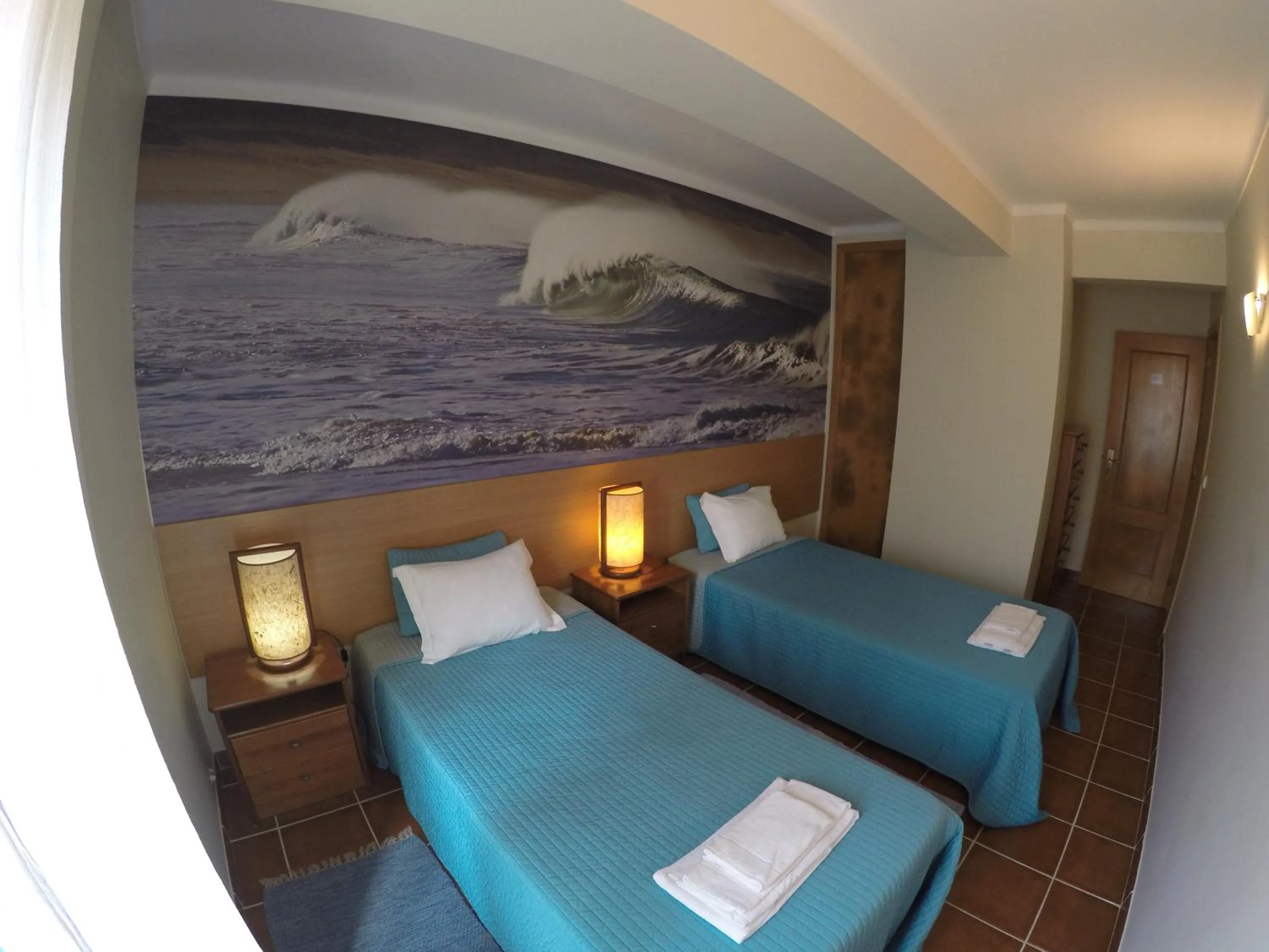 Bed in Supertubos Beach Hostel