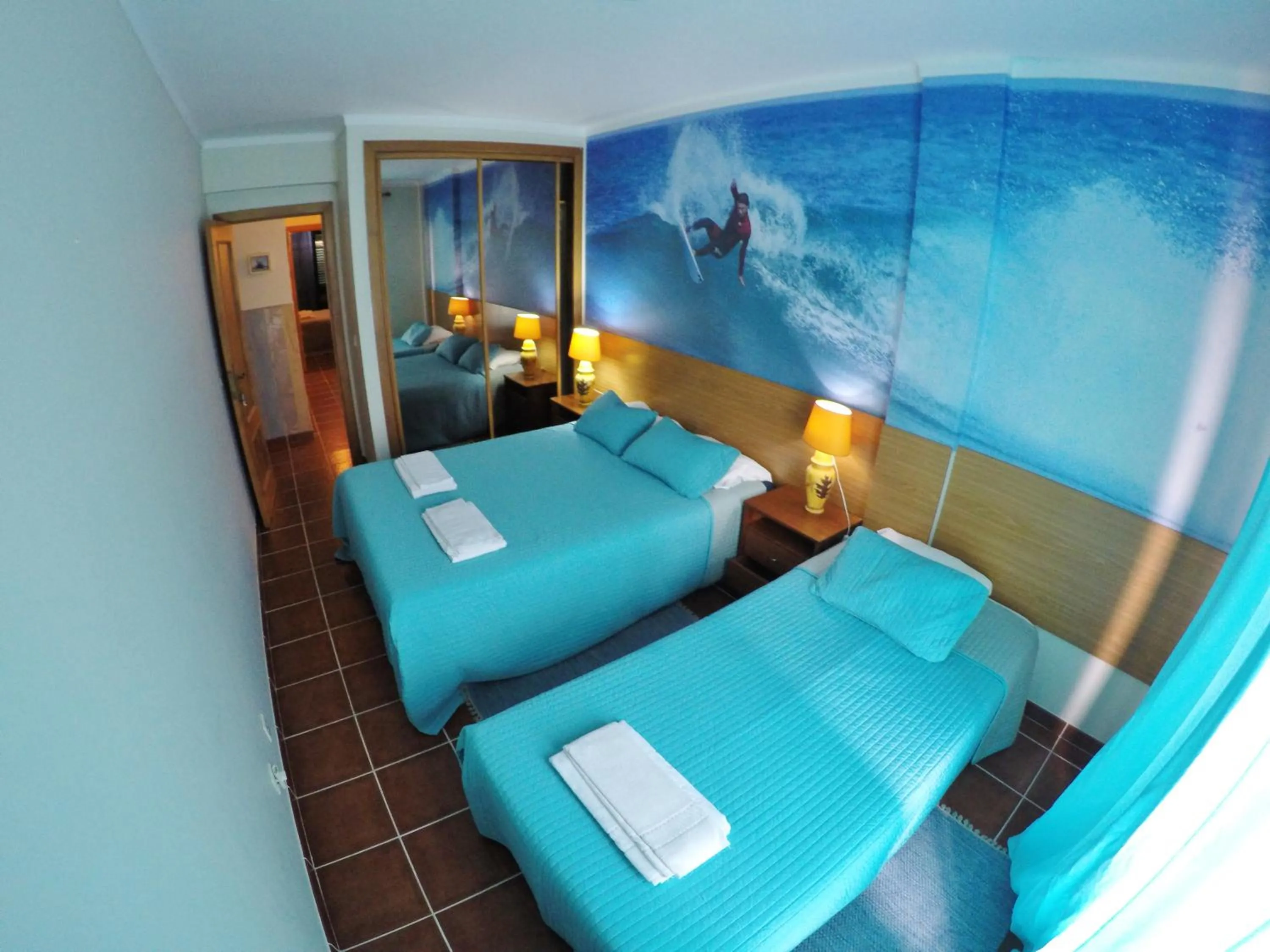 Bed in Supertubos Beach Hostel