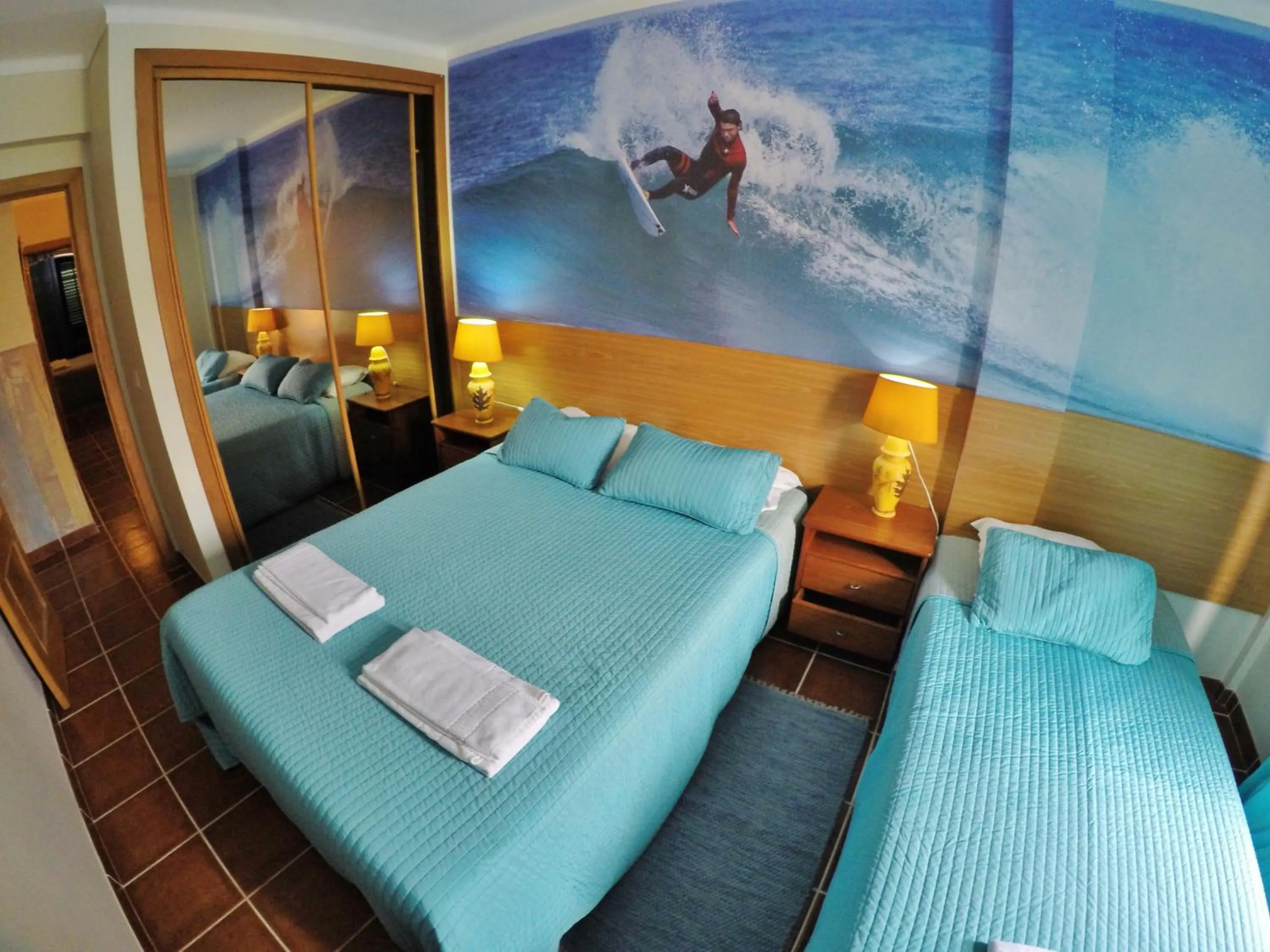 Bedroom, Bed in Supertubos Beach Hostel