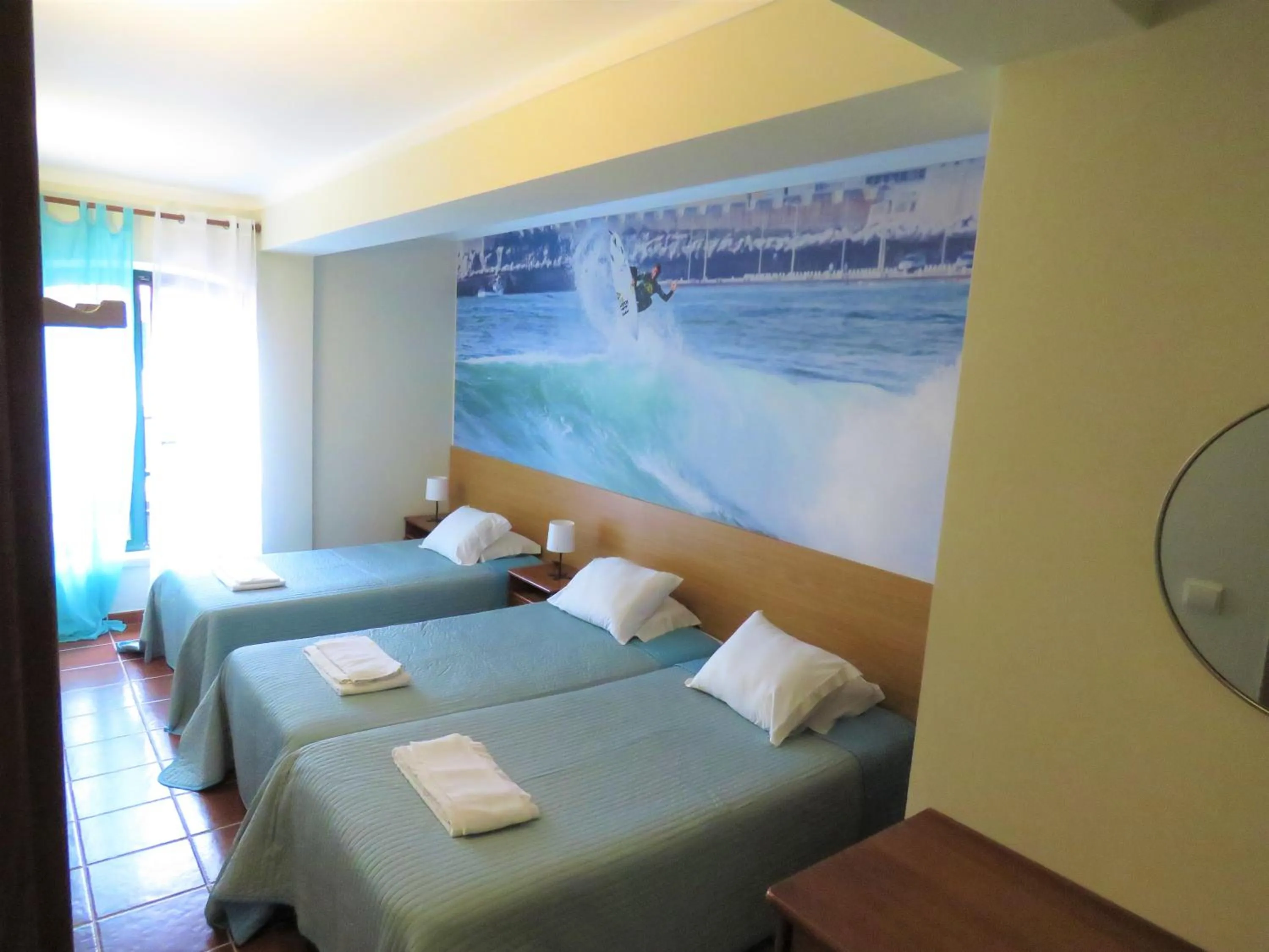 Bedroom, Bed in Supertubos Beach Hostel