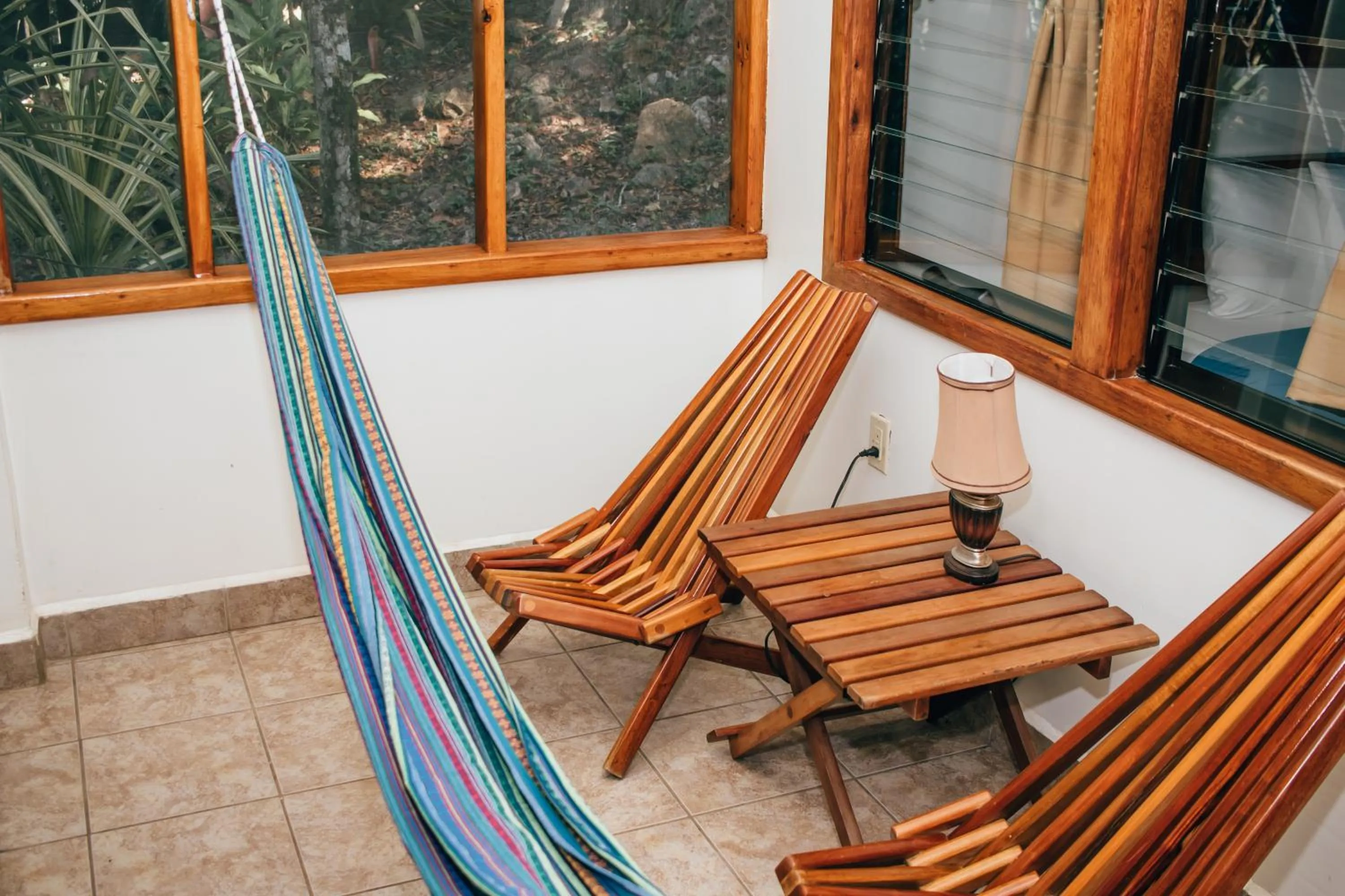 Patio in Mariposa Jungle Lodge