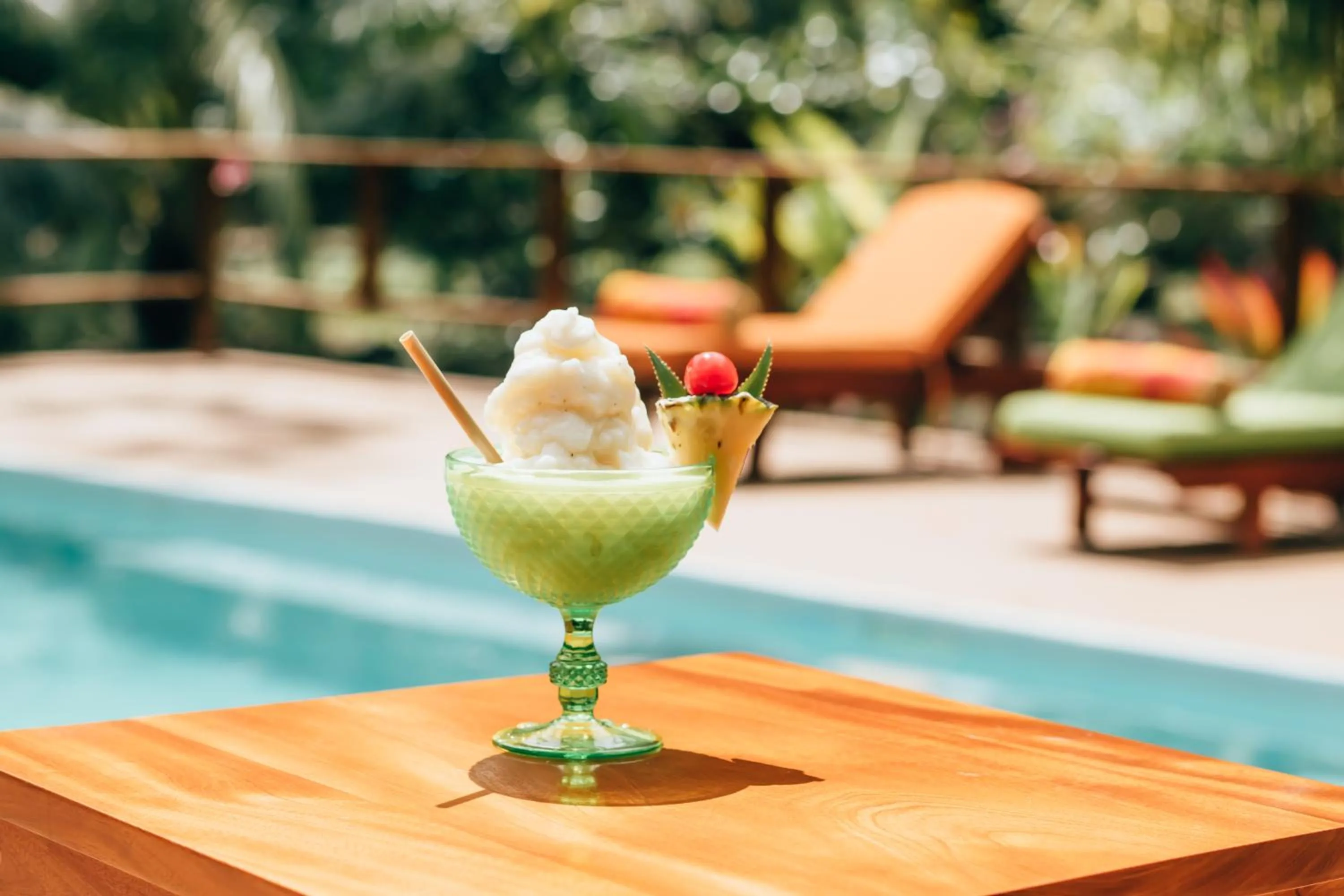 Pool view in Mariposa Jungle Lodge
