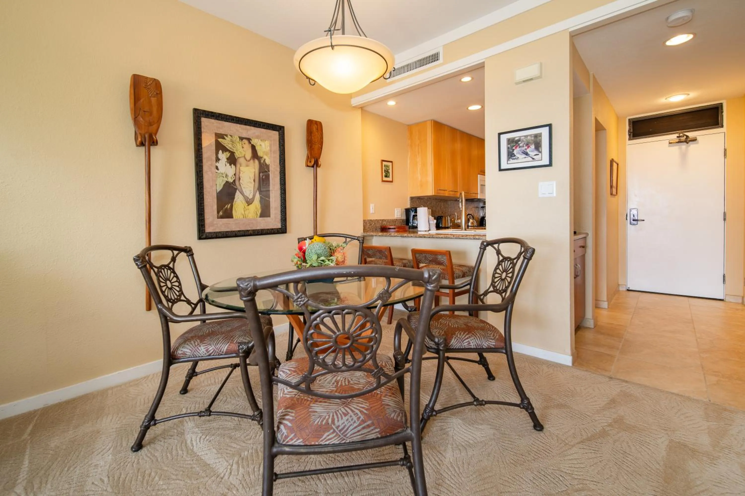 Dining area in Kapalua Villas Maui