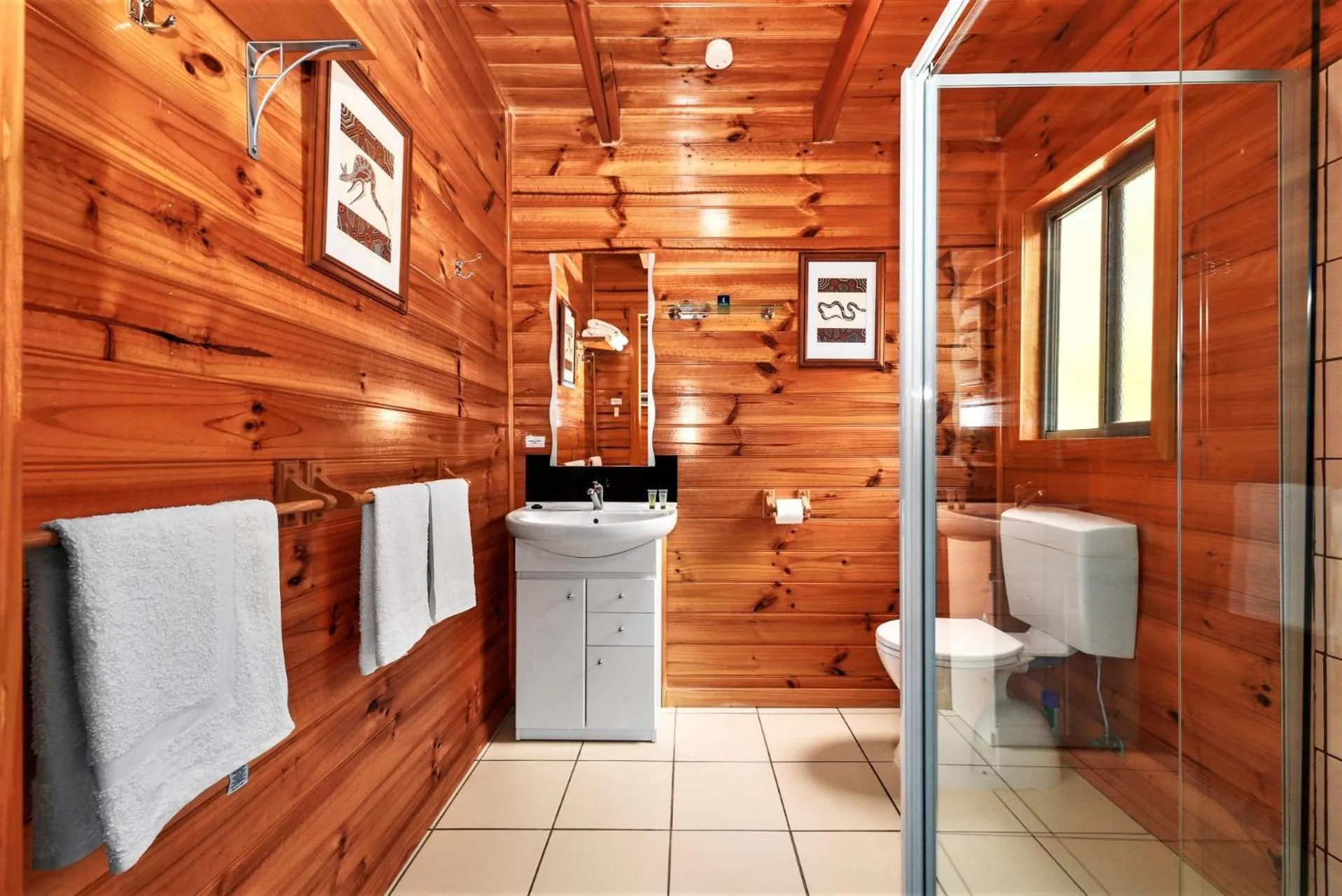 Bathroom in Lumera Eco Chalets