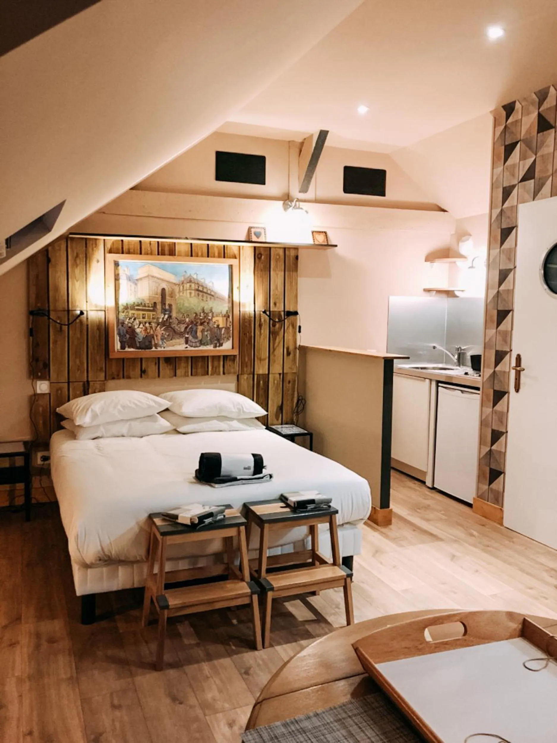 Bedroom, Bed in La villa des souhaits