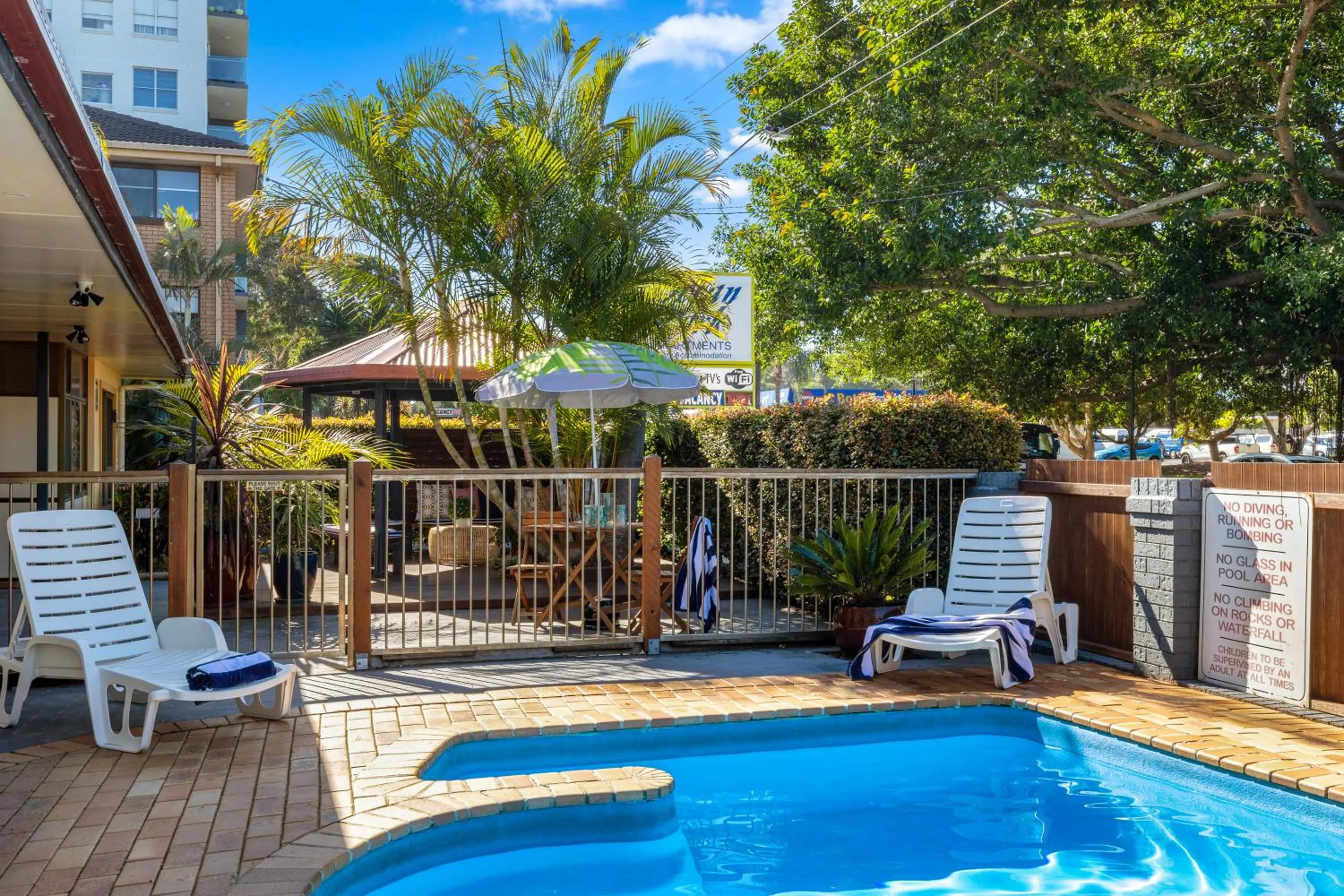 Pool view in Ocean Park Motel & Holiday Apartments