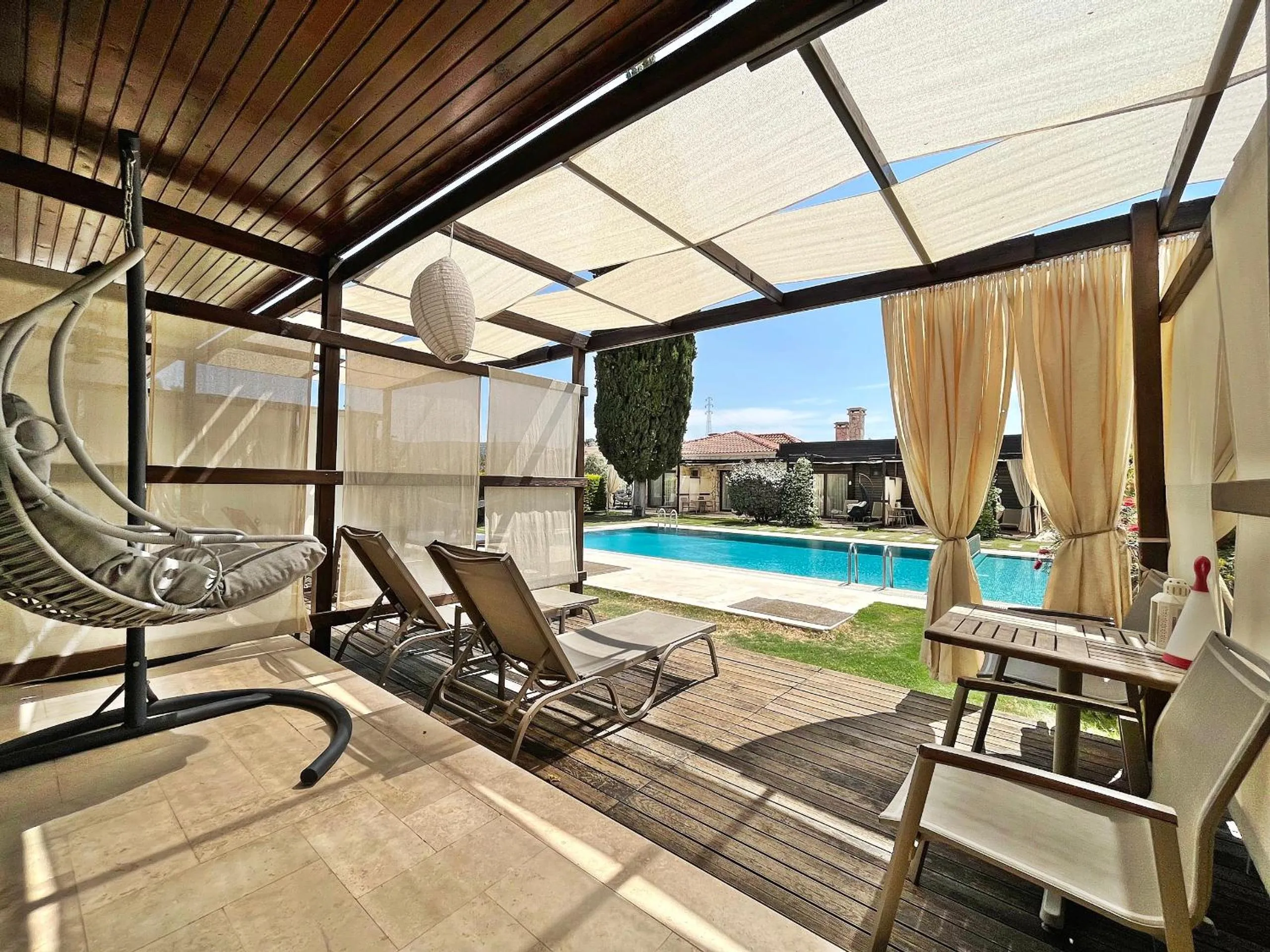 Pool view in Turnaboğazı Çiftlik Evleri