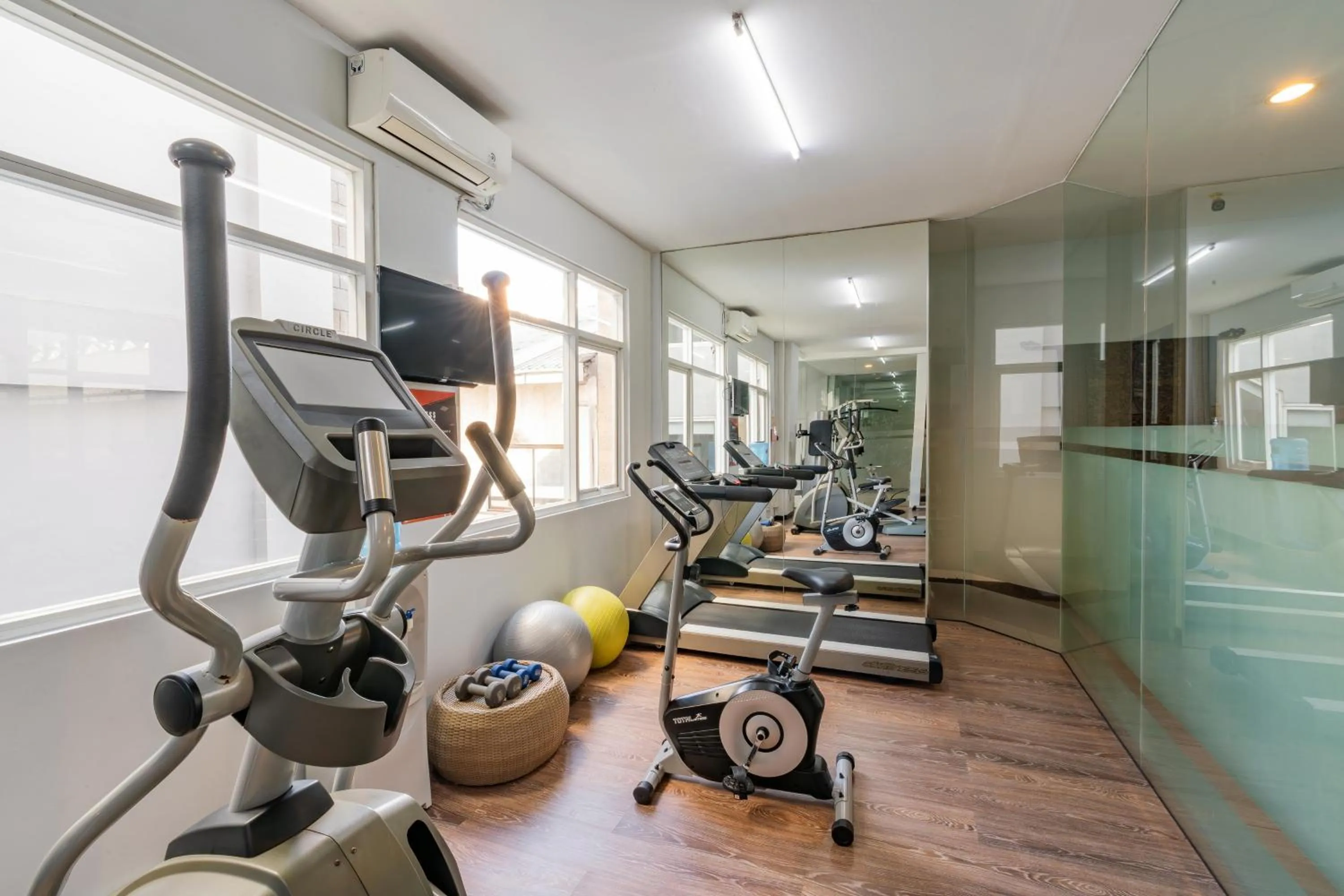 Fitness centre/facilities in b Hotel Bali & Spa