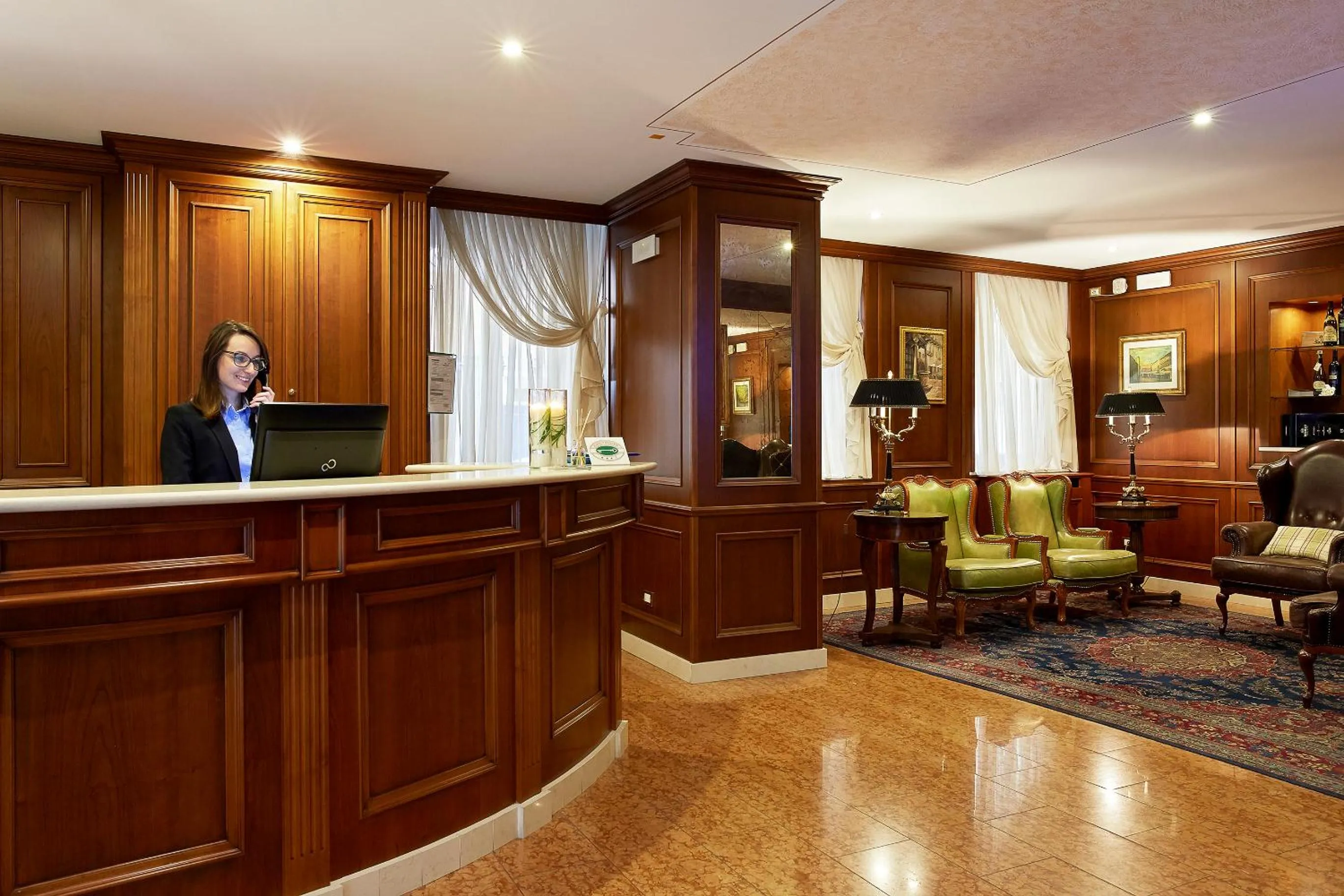 Lobby or reception in Albergo Mazzanti