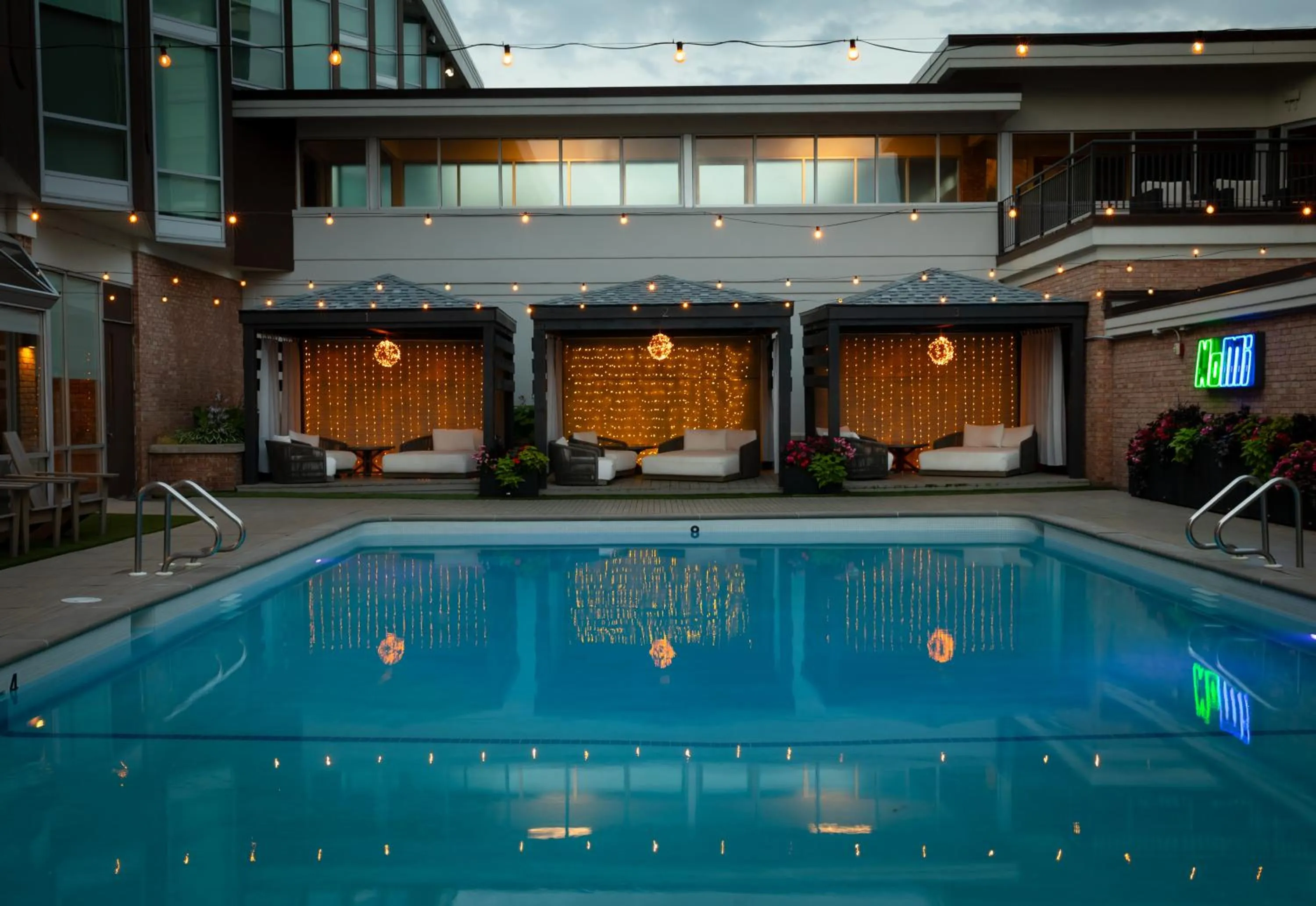 Swimming pool in Delamar Traverse City