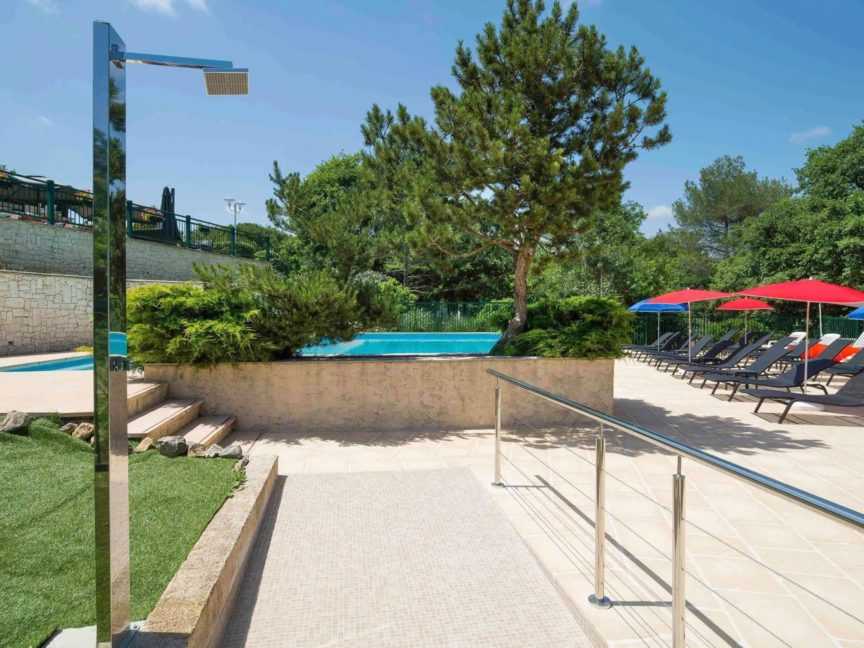 Pool view in ibis Antibes Sophia-Antipolis