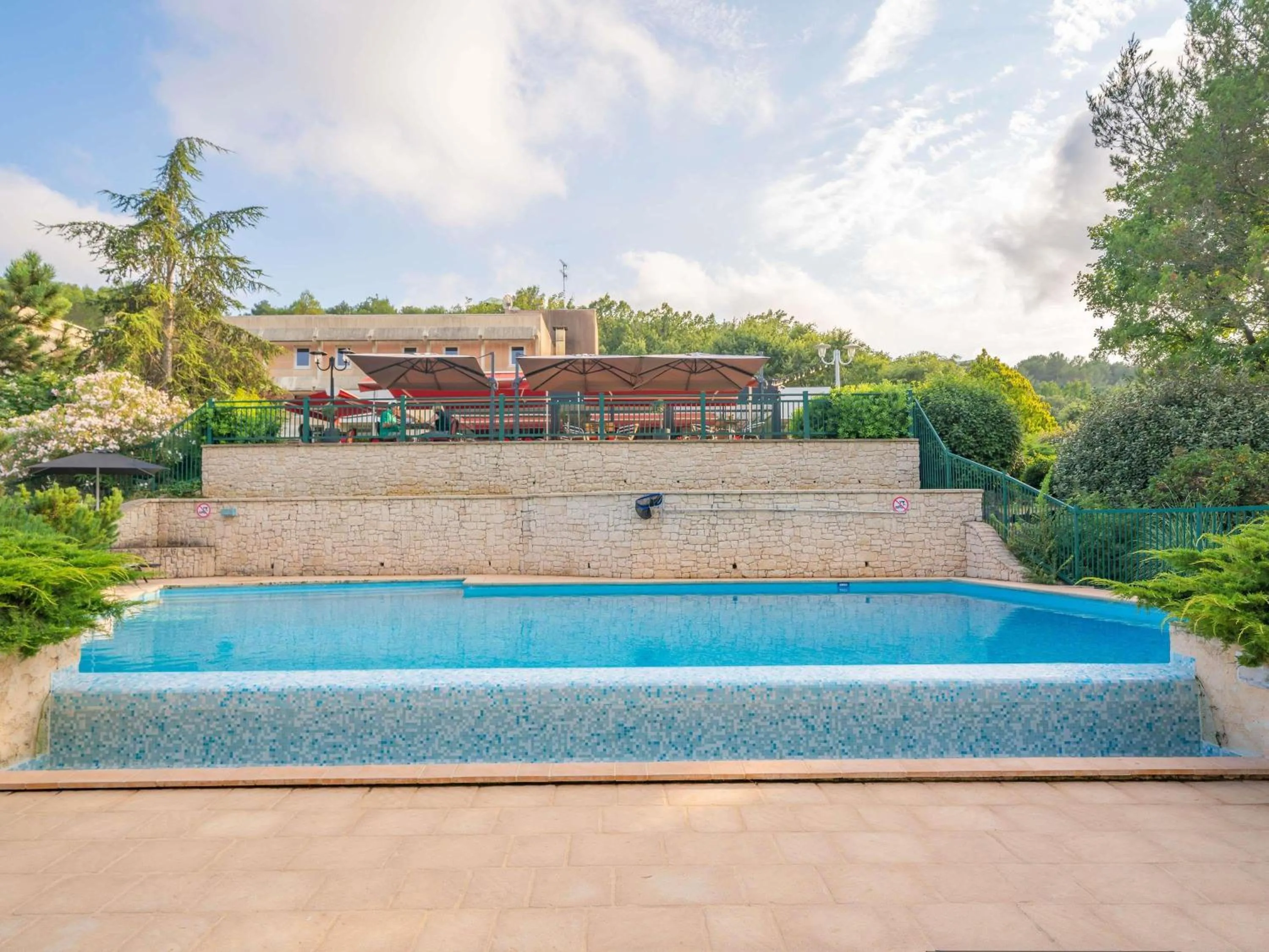 Pool view in ibis Antibes Sophia-Antipolis