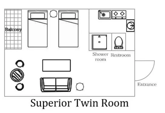Photo of the whole room in Tokyo Sakurako Hatchobori