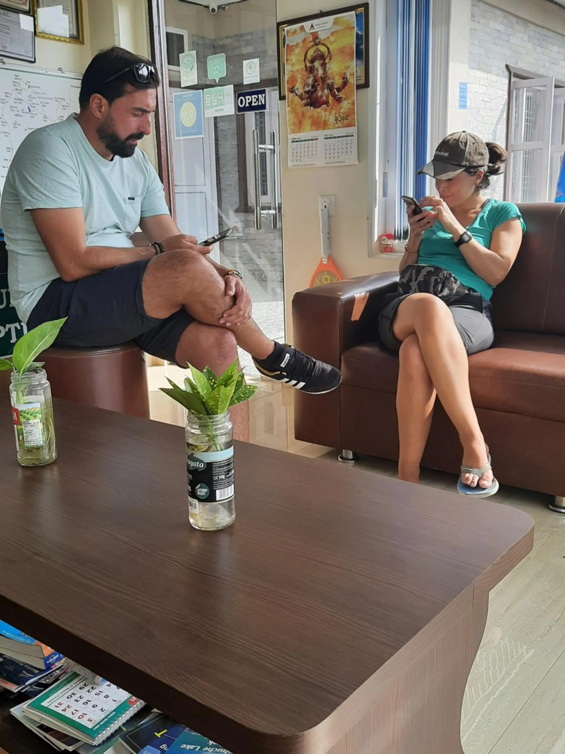 Lobby or reception in Pokhara Tourist Home