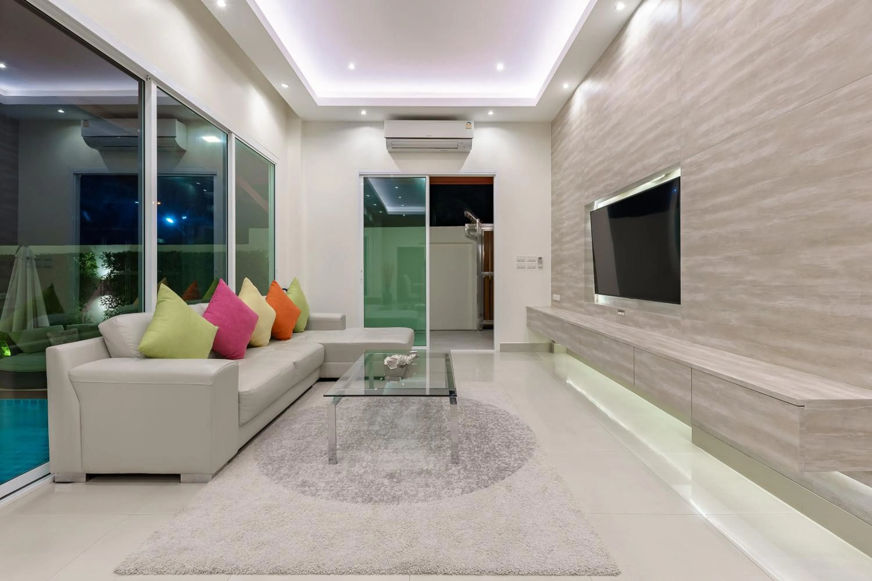 Living room in Luxury Pool Villa A14 3BR 6-8 Persons