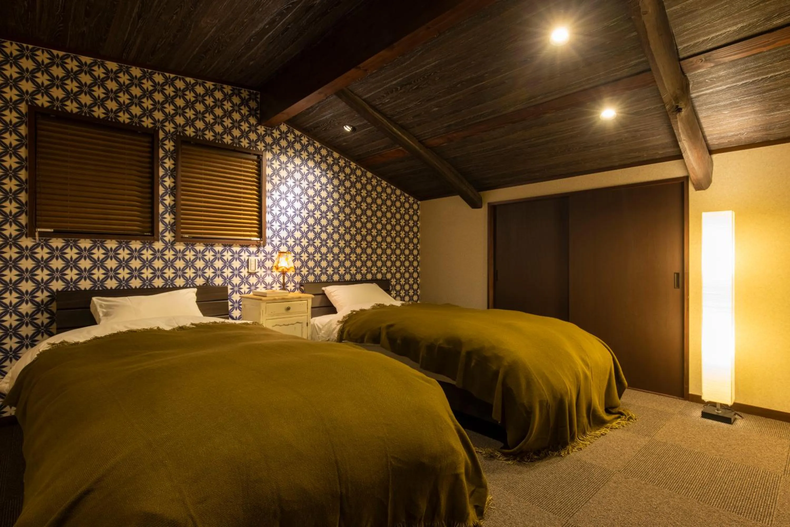 Bed in Wow! KANAZAWA STAY