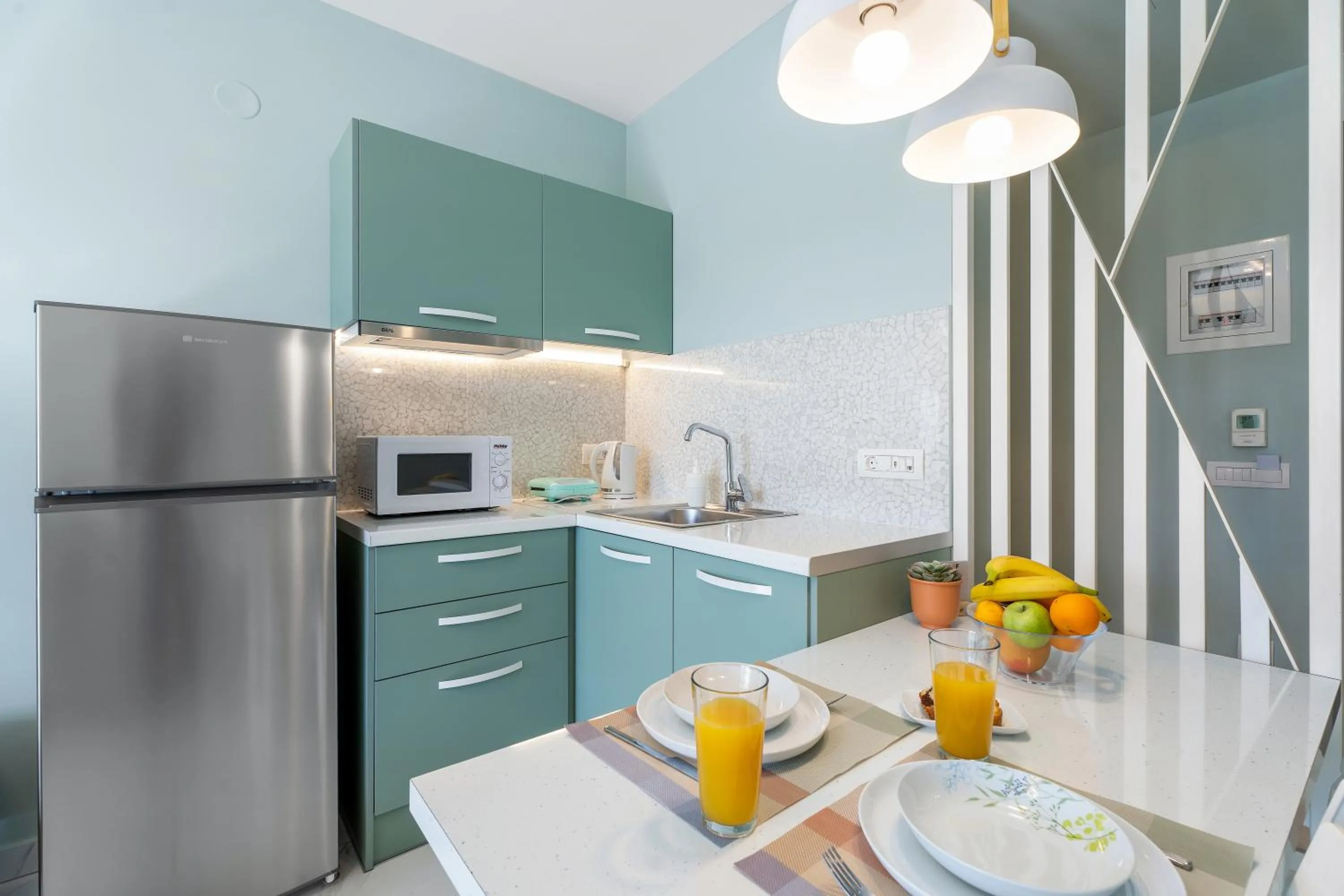 Kitchen or kitchenette in Frunze Luxury Apartments