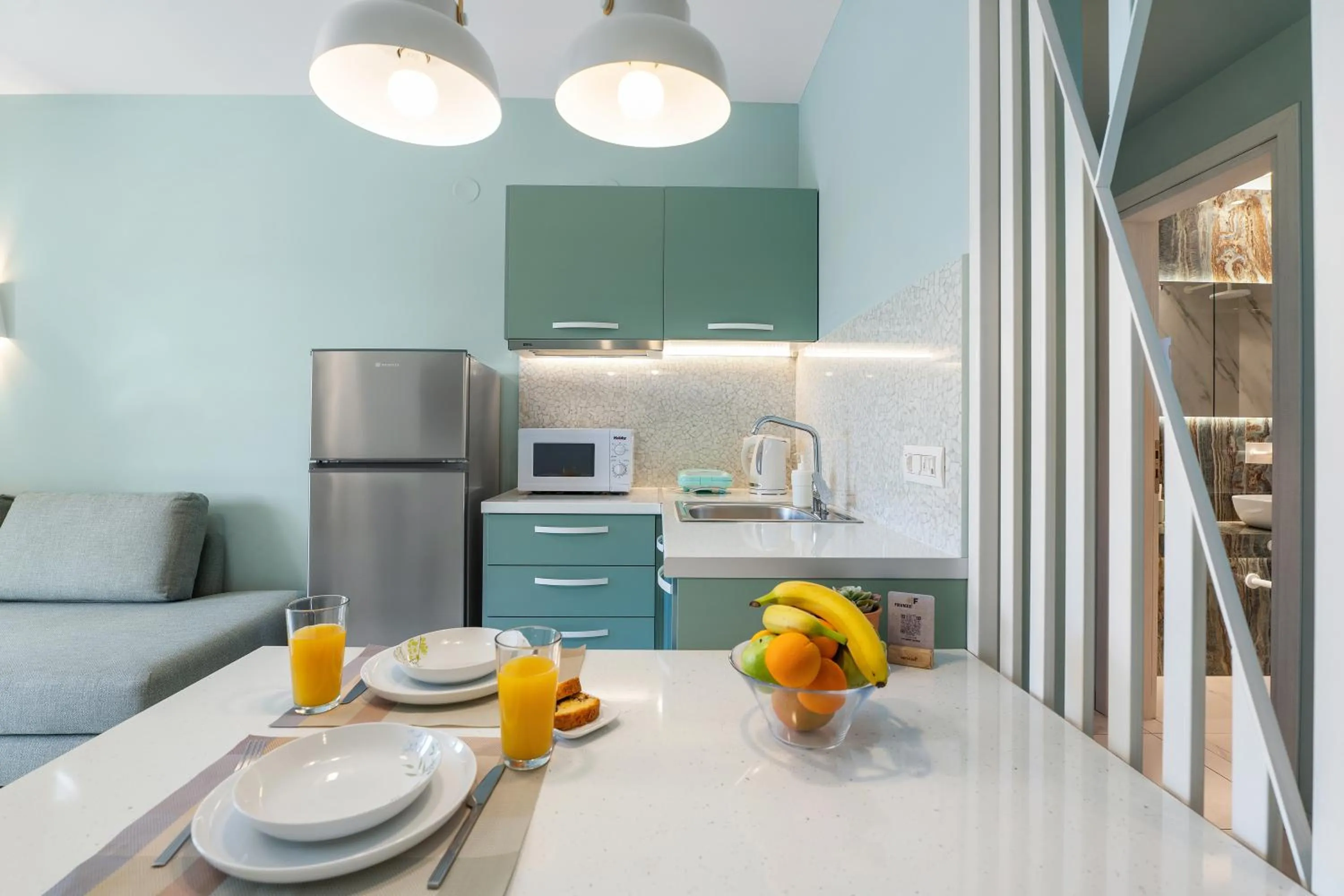 Kitchen or kitchenette in Frunze Luxury Apartments