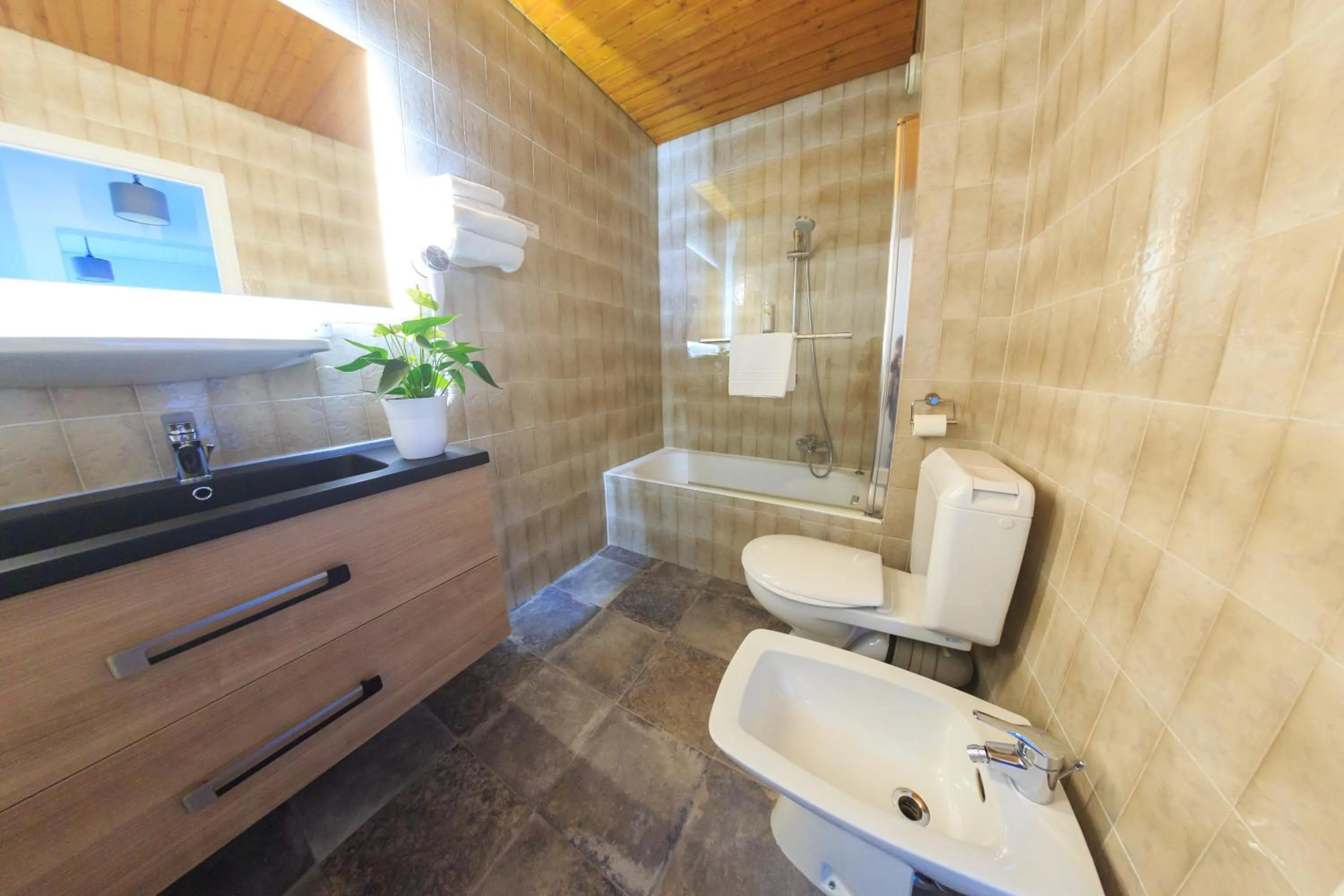 Bathroom in Logis hôtel Annecy nord / Argonay