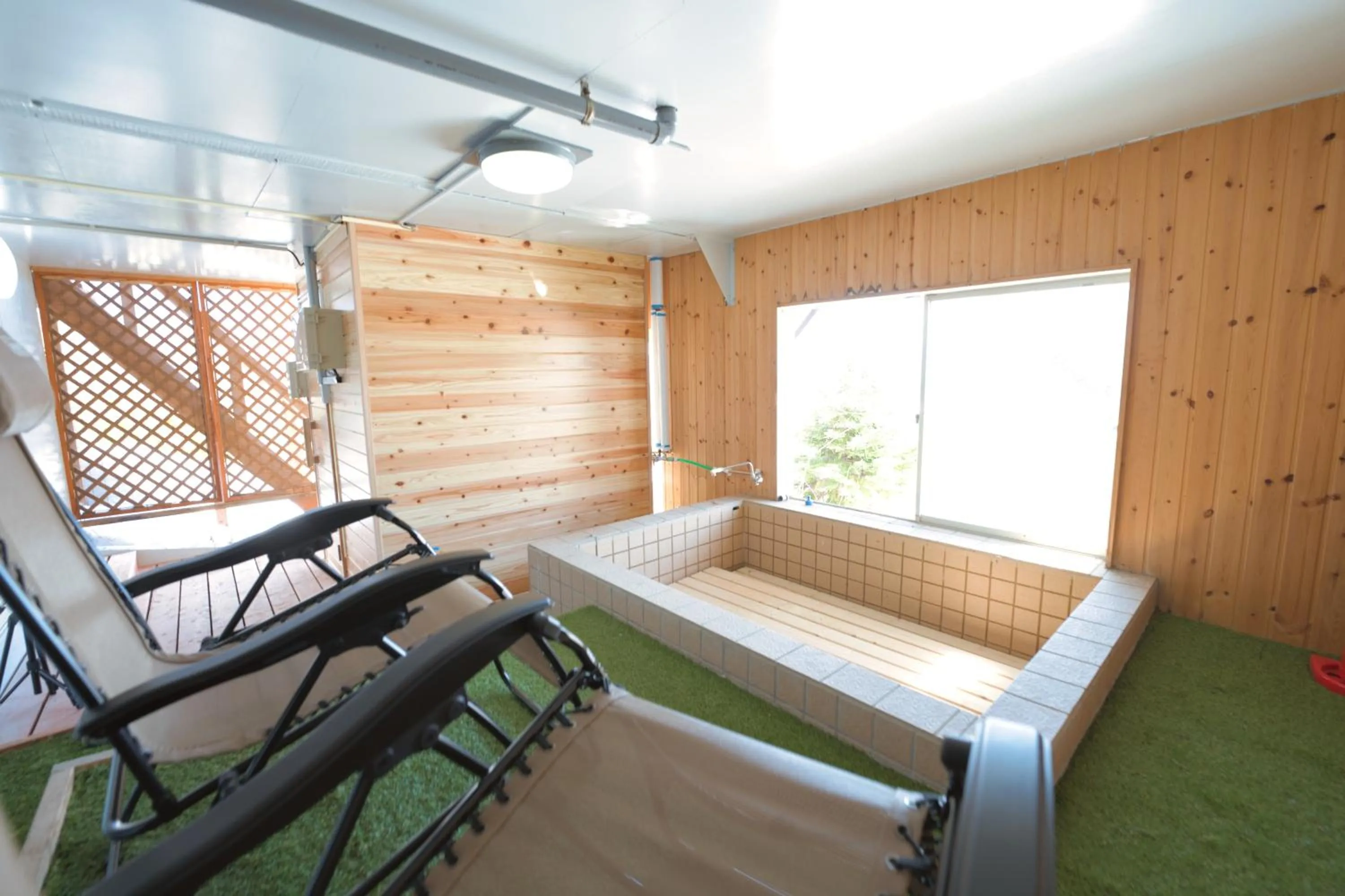 Sauna in LAKE TOYA Great view log cabin