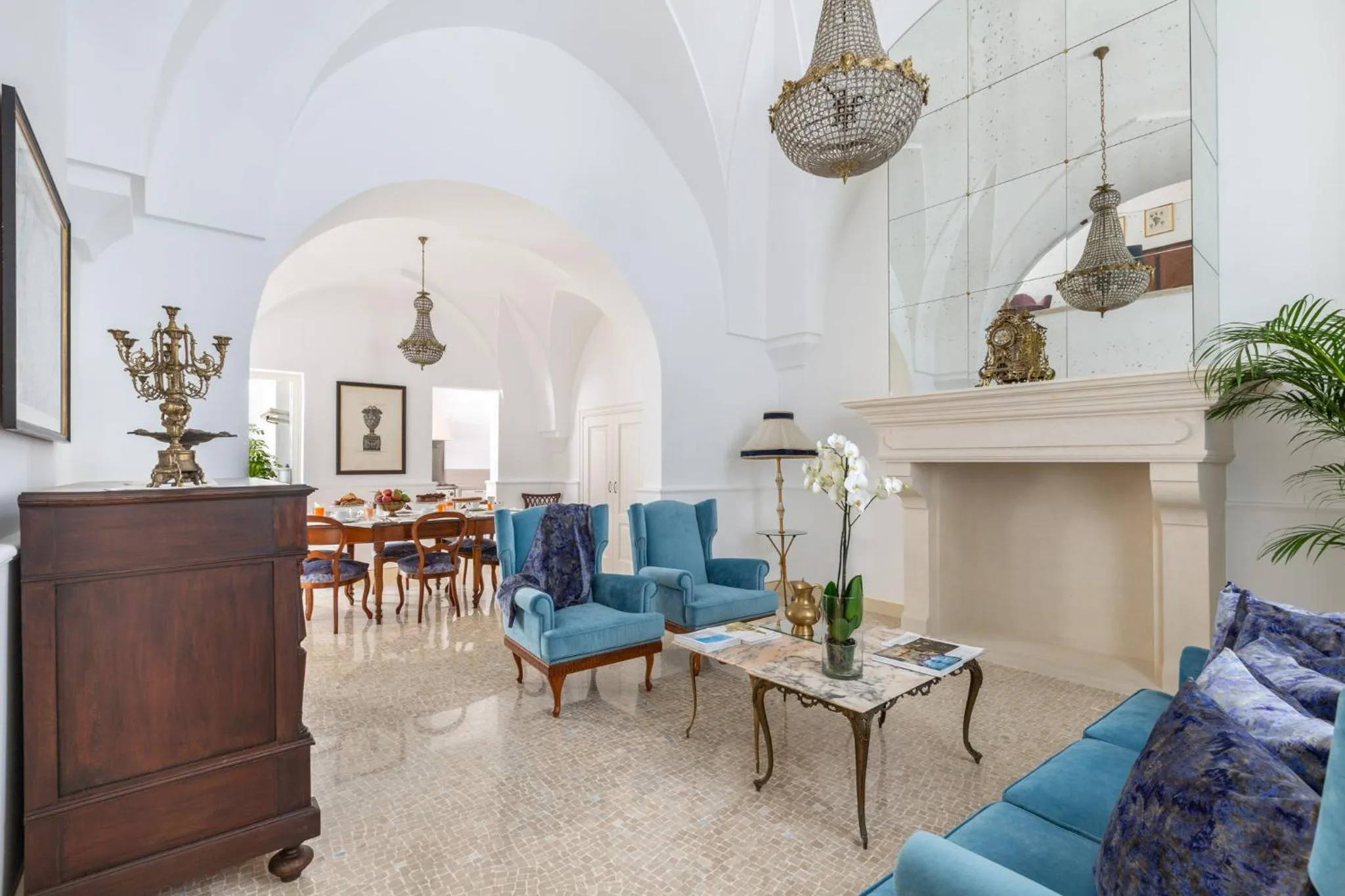 Living room in Relais Carlo Alberto