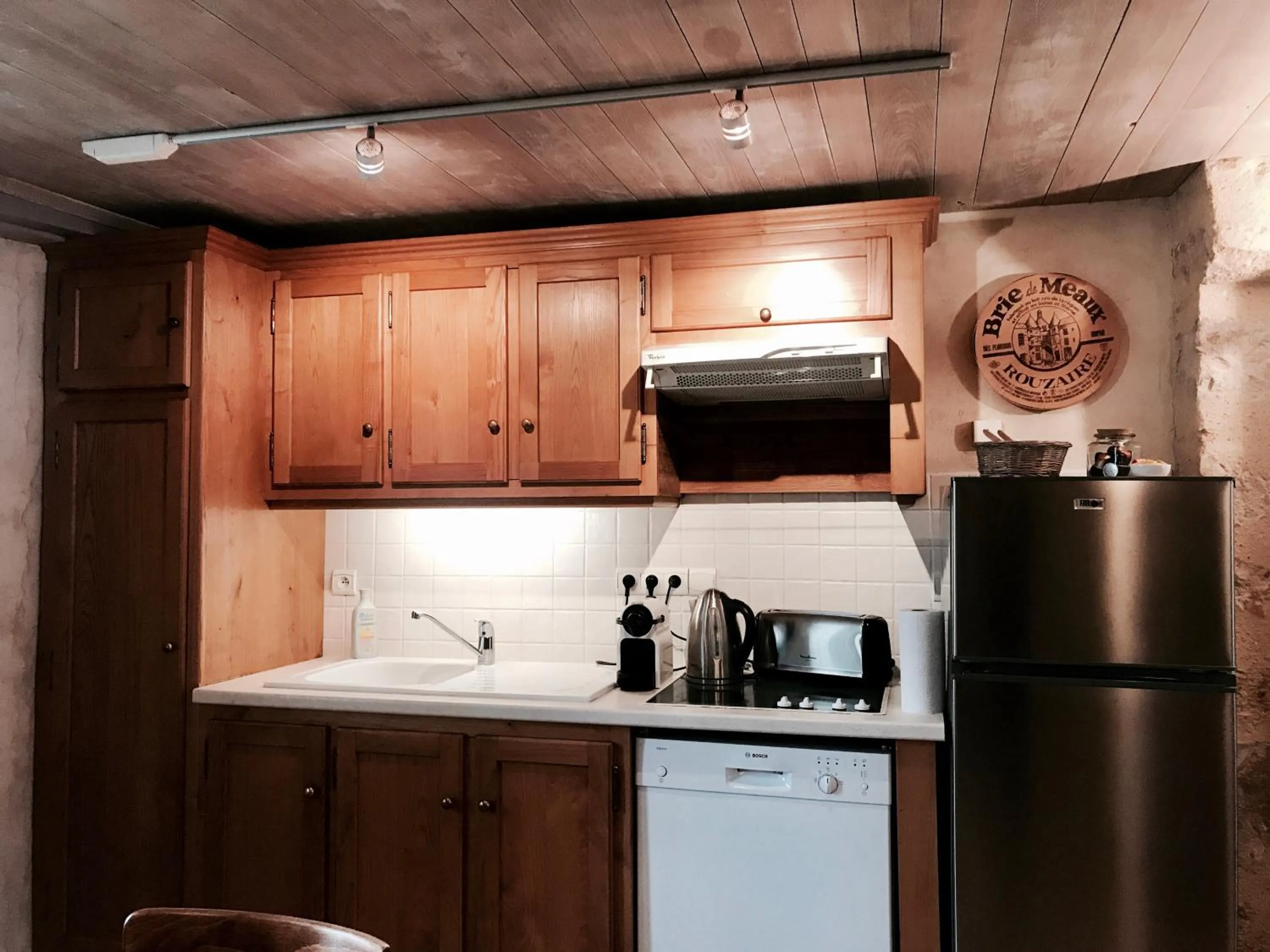 Kitchen or kitchenette in Logis Saint-Flaceau