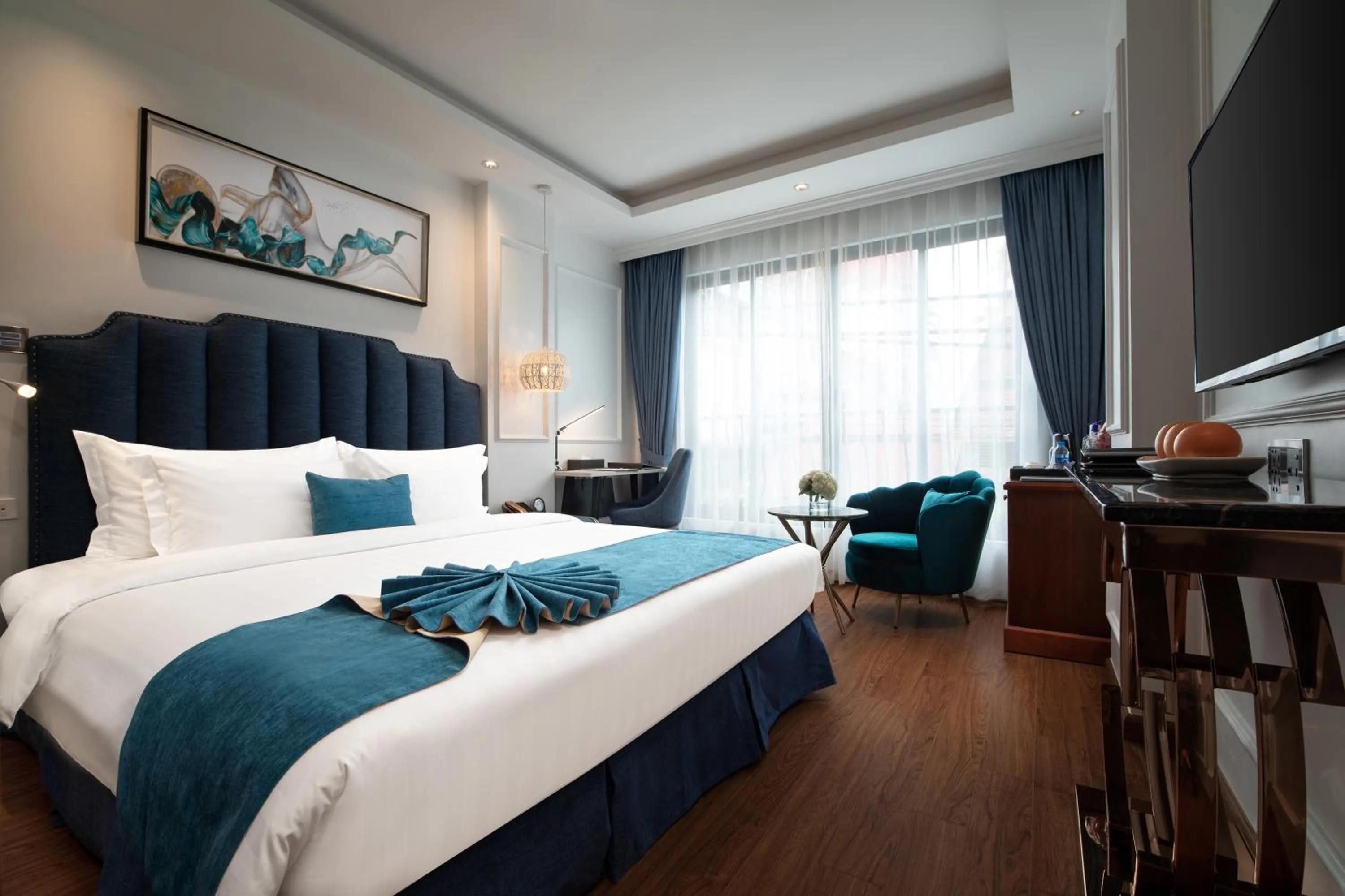 Bed in Hanoi Fiesta Central Hotel and Spa