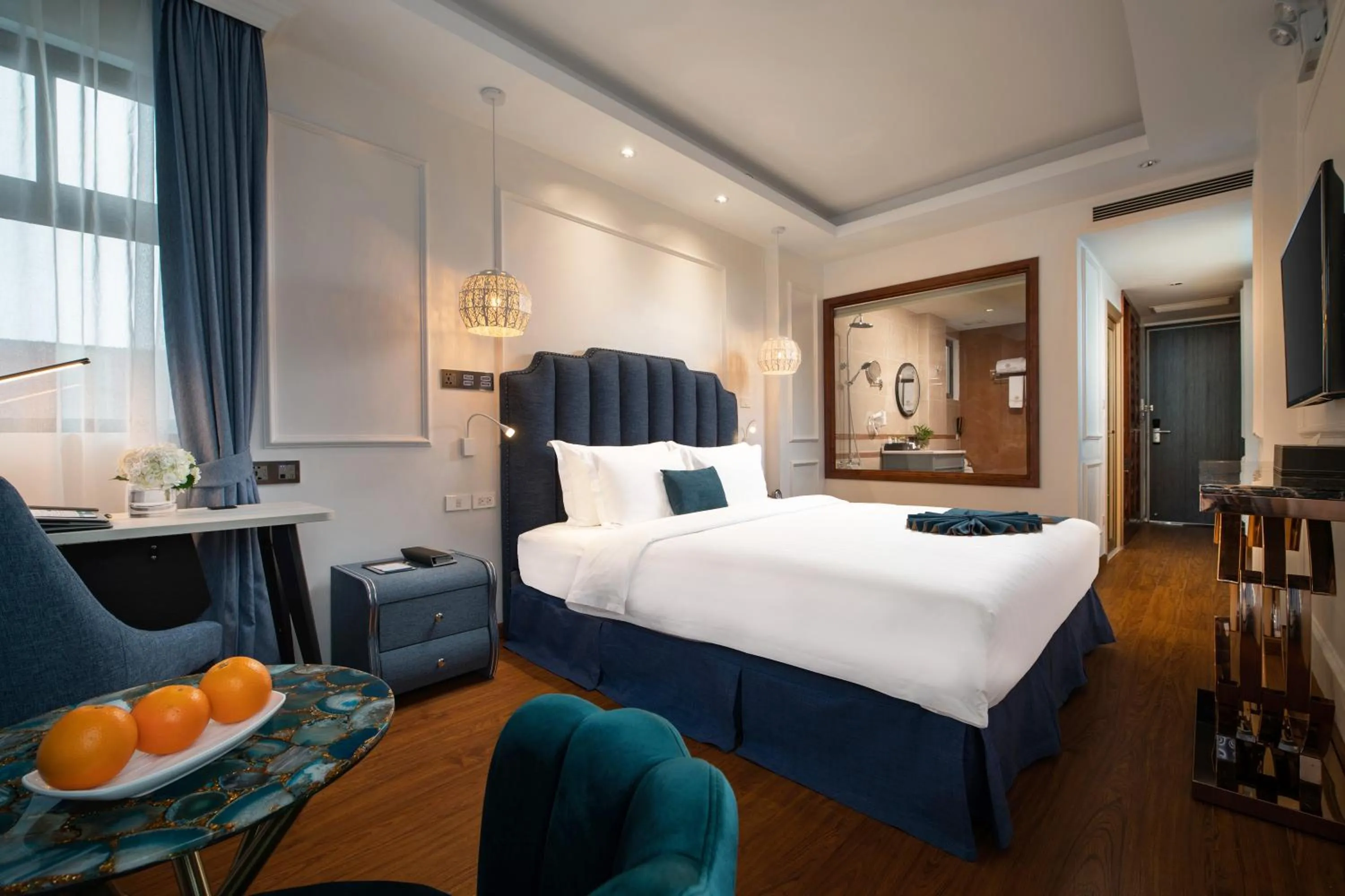 Bed in Hanoi Fiesta Central Hotel and Spa